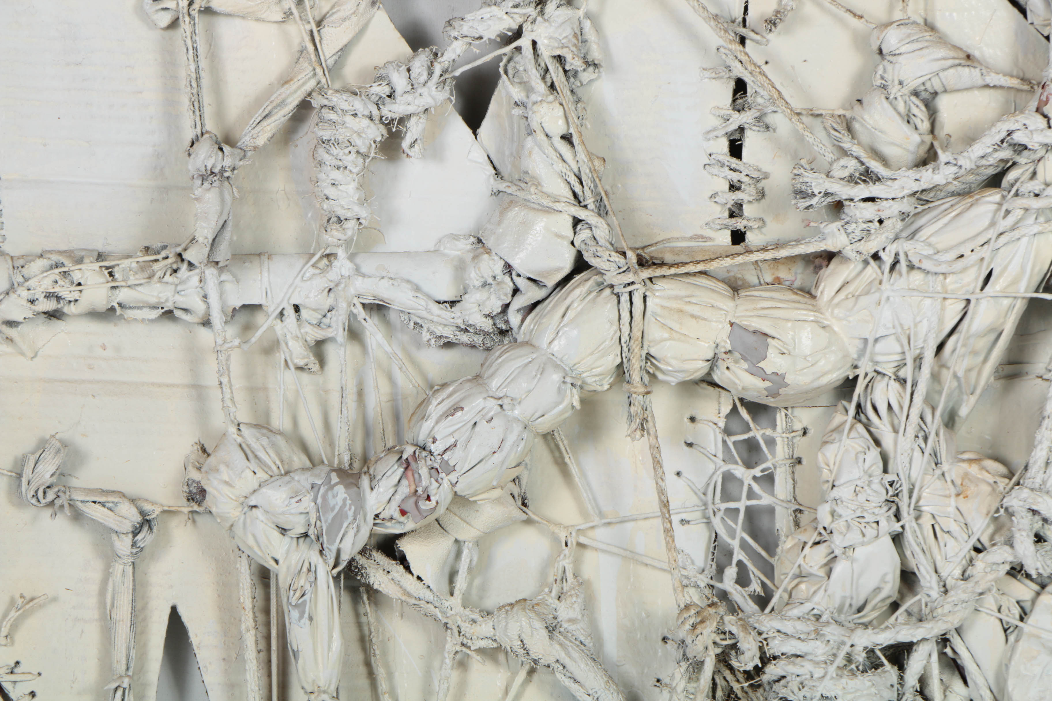 Ronald Ahlström Mixed Media Collage on Board "Construction"