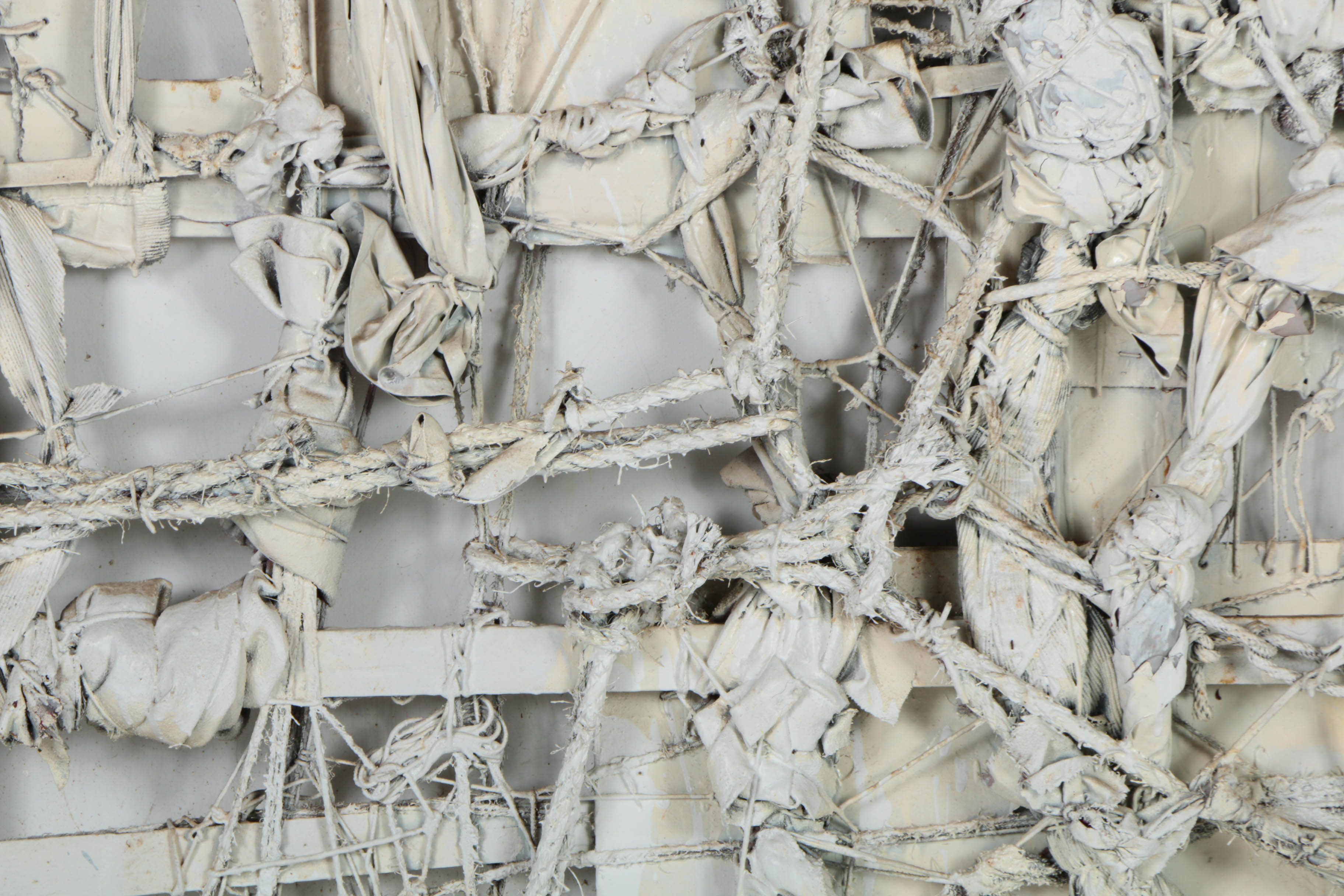 Ronald Ahlström Mixed Media Collage on Board "Construction"