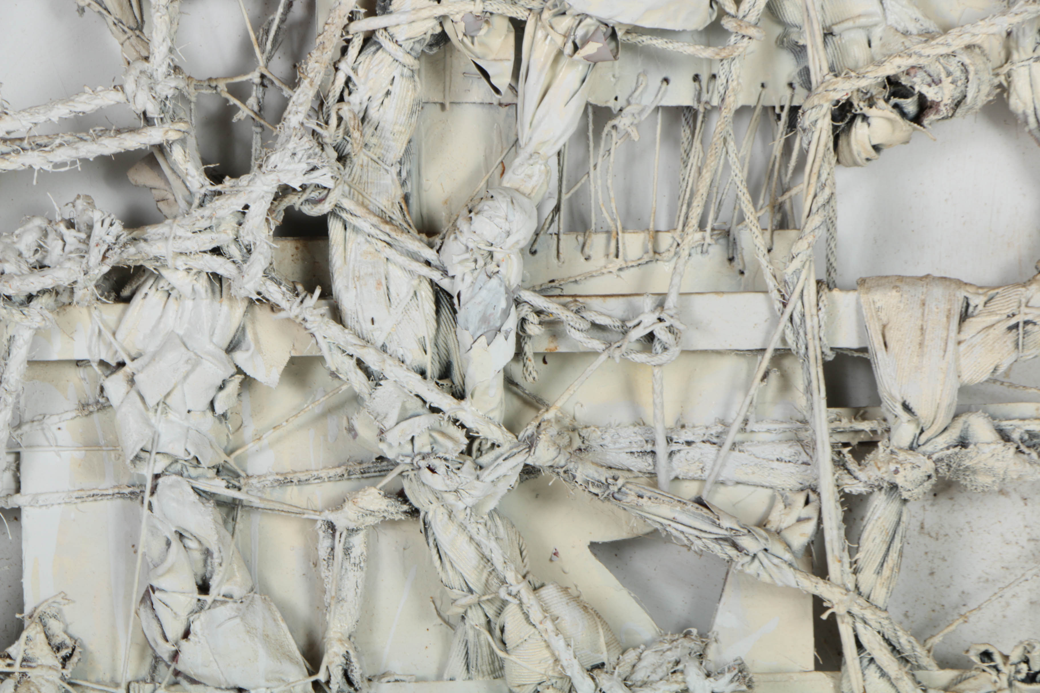 Ronald Ahlström Mixed Media Collage on Board "Construction"