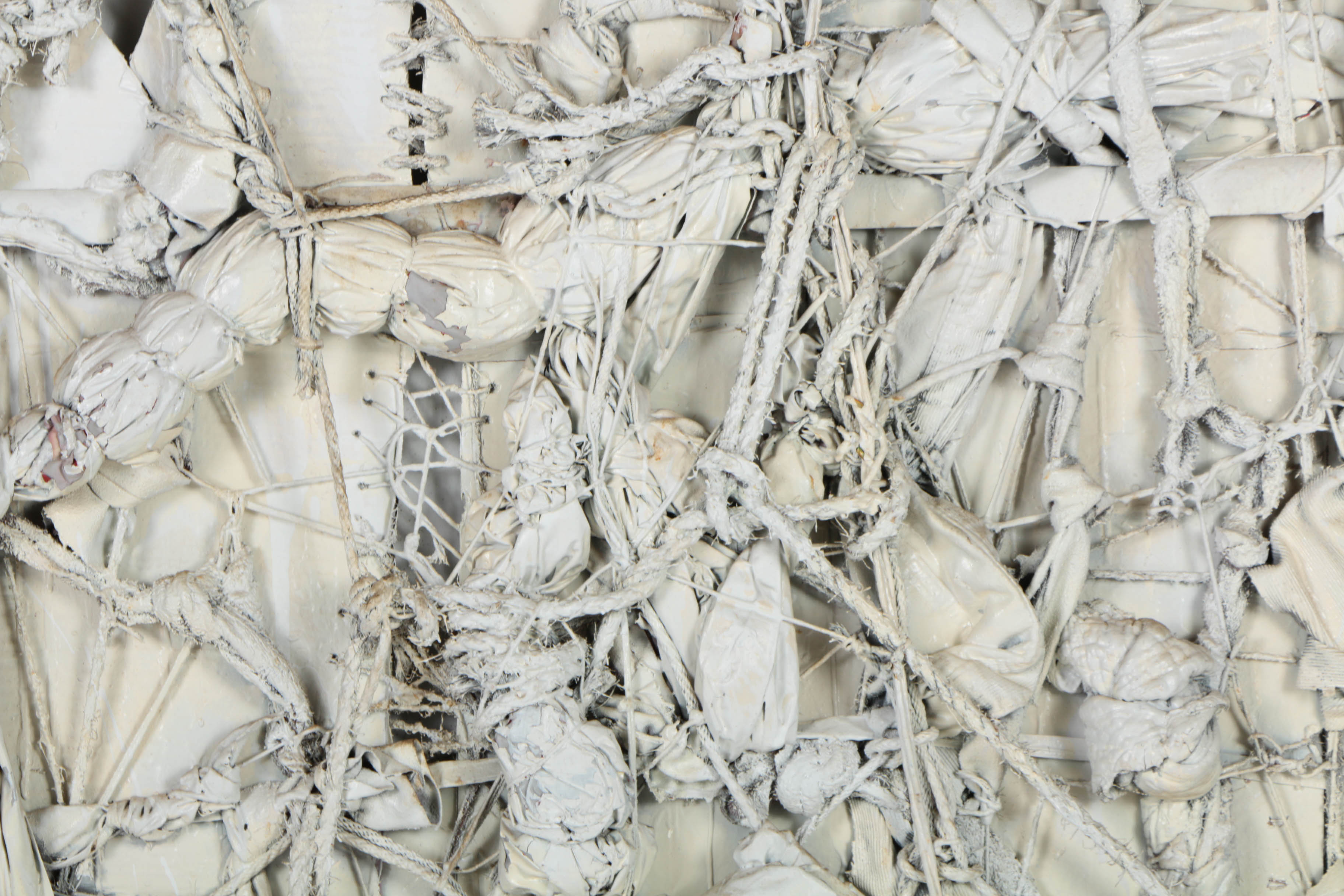 Ronald Ahlström Mixed Media Collage on Board "Construction"