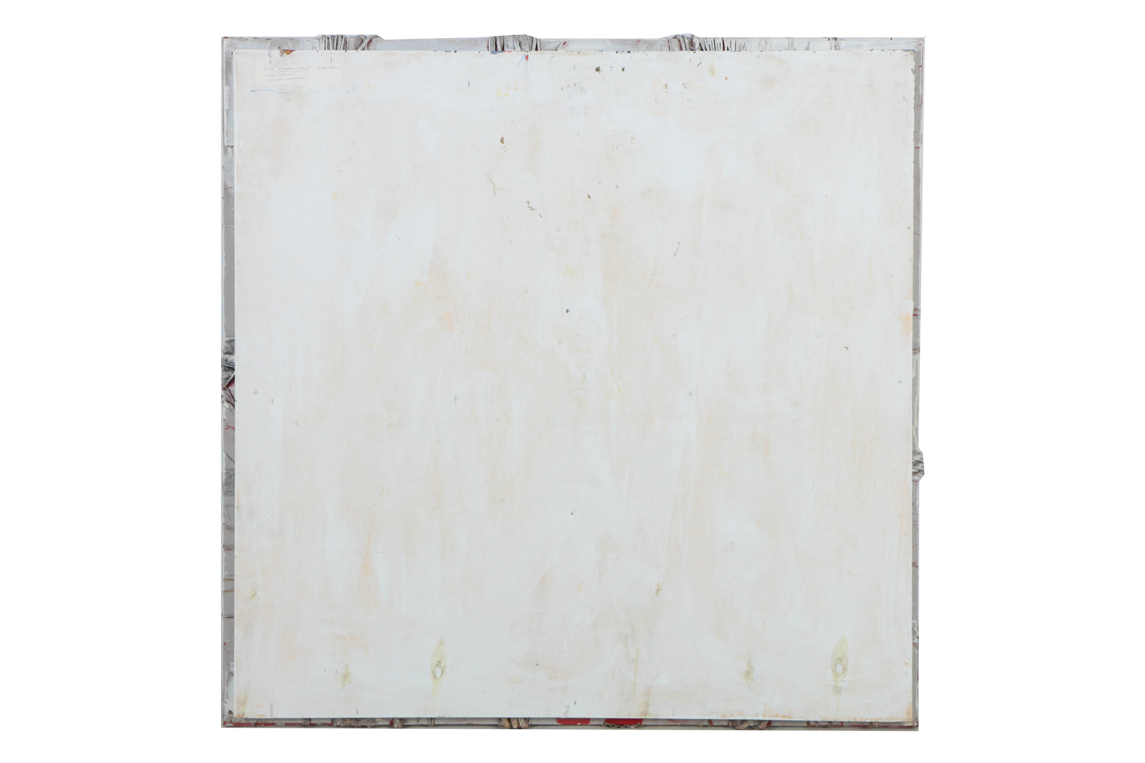 Ronald Ahlström Mixed Media Collage on Board "Construction"