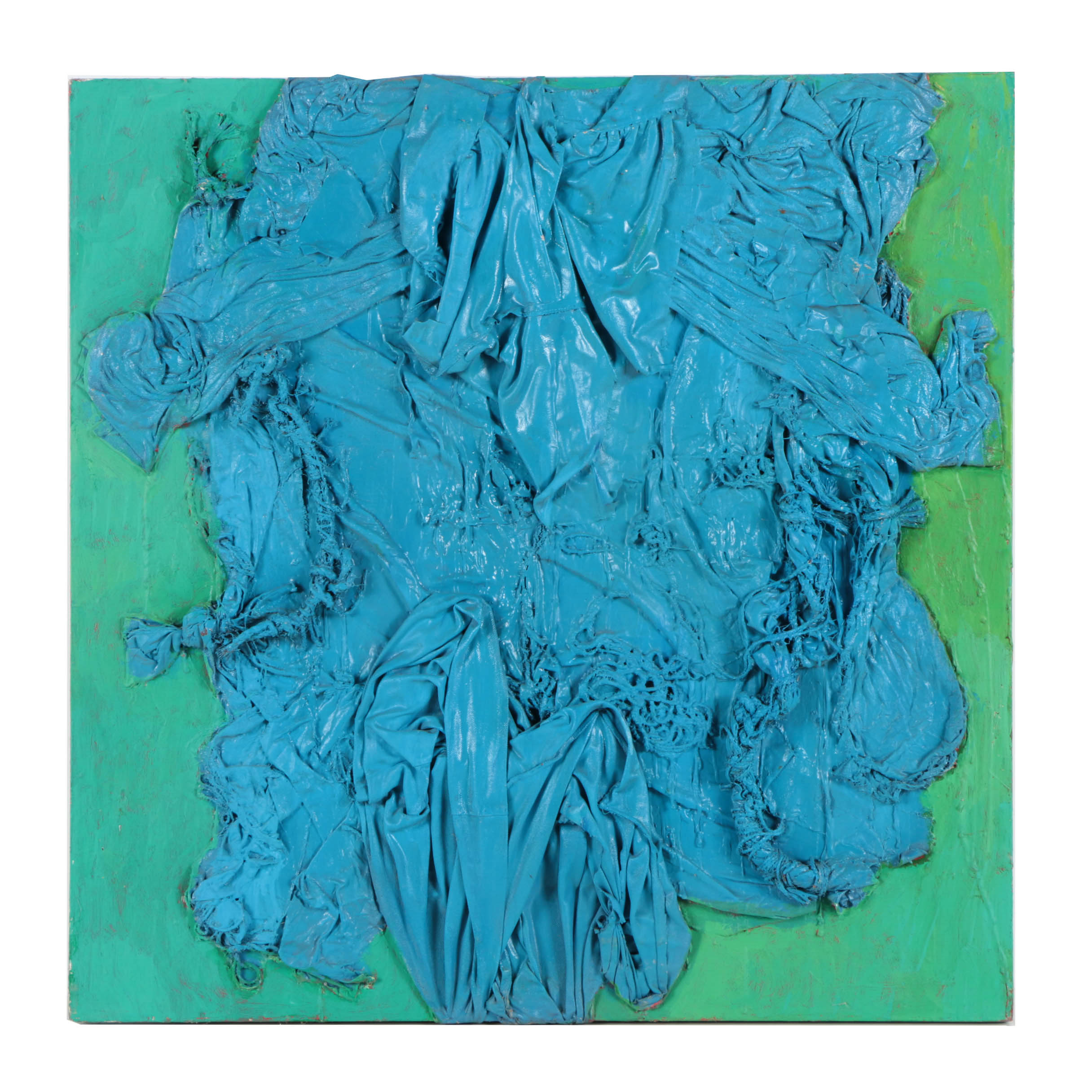 Ronald Ahlström Abstract Mixed Media Painting on Canvas