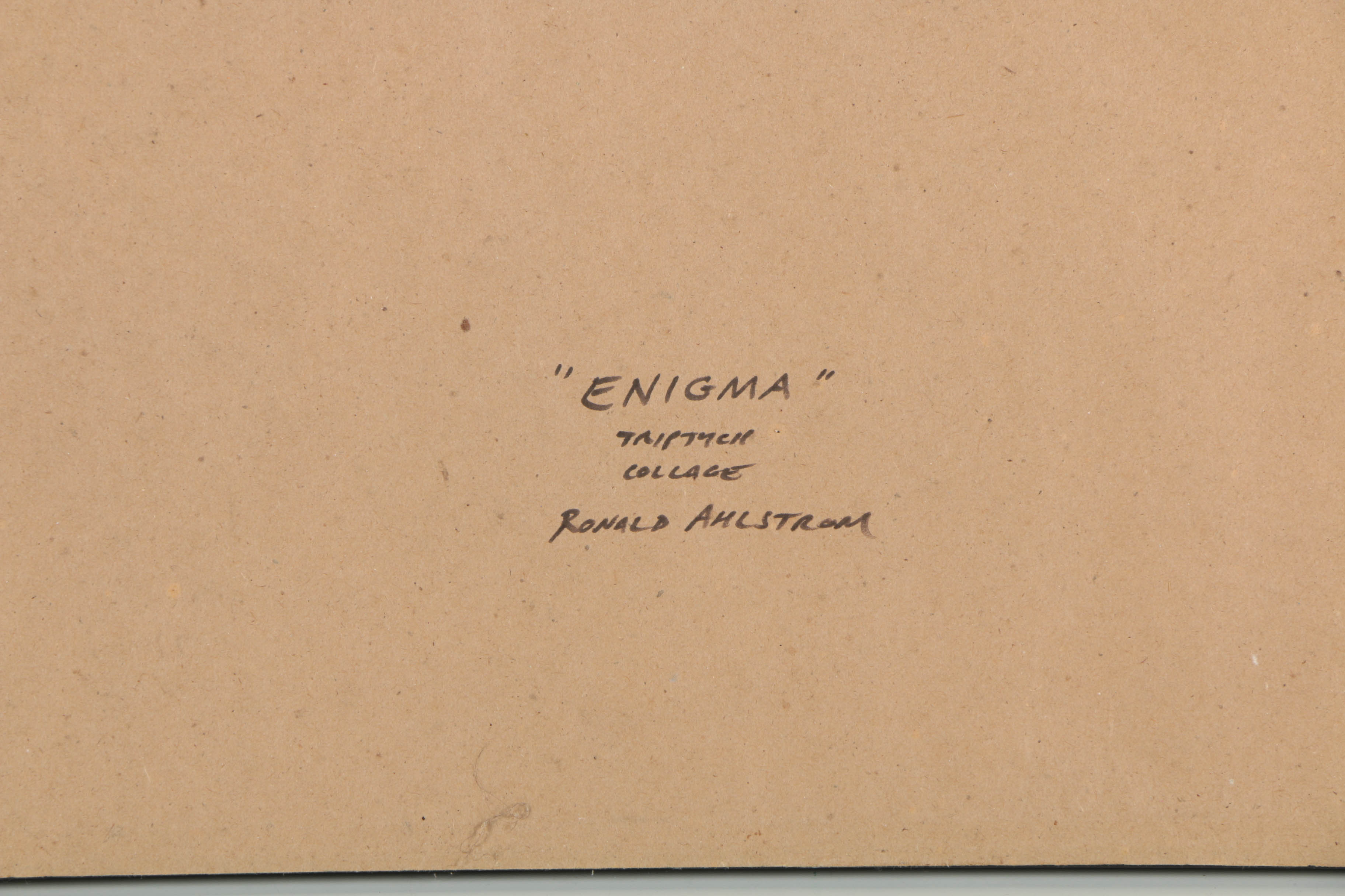 Ronald Ahlström Mixed Media on Canvas "Enigma"