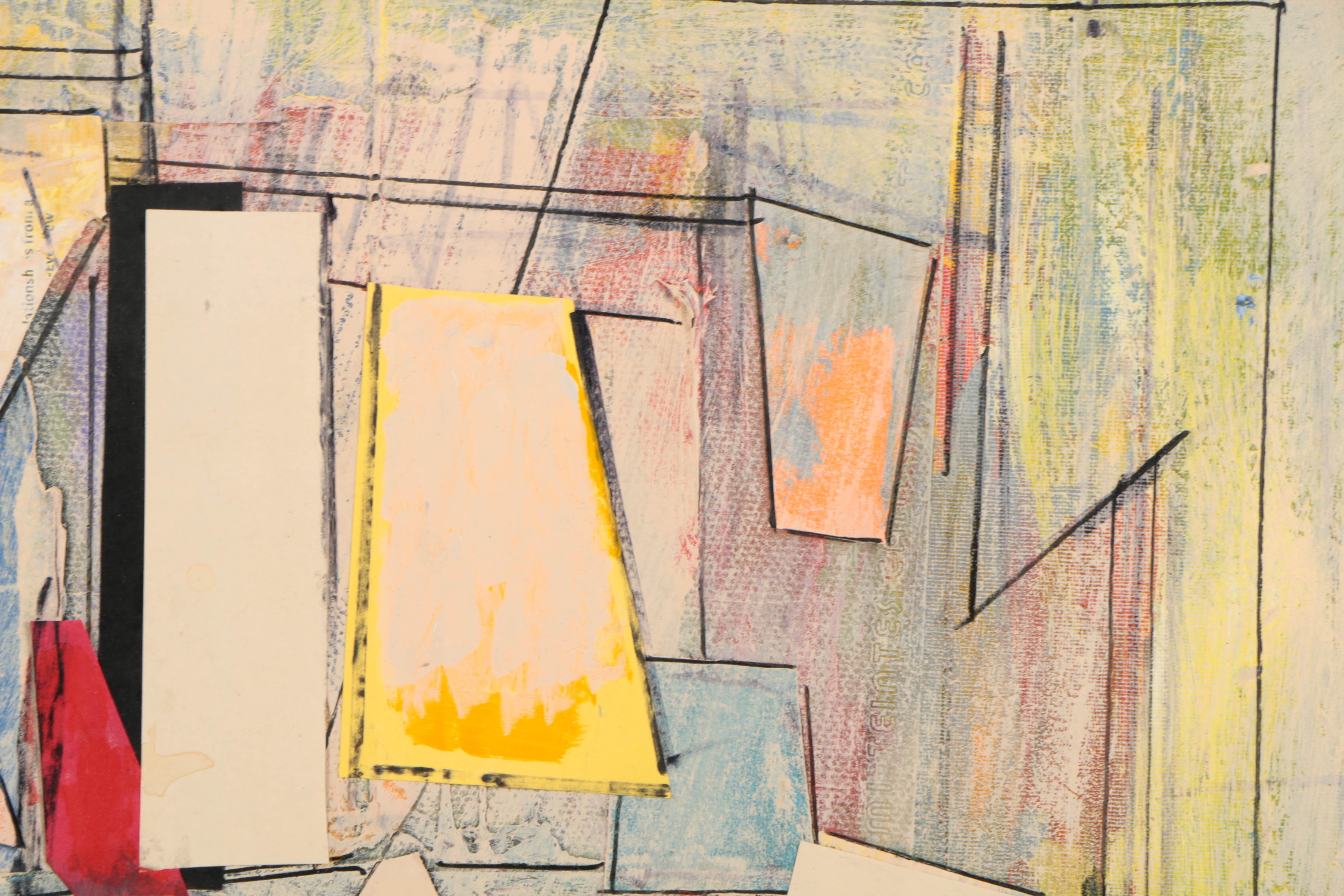 Collection of Ronald Ahlström Abstract Mixed Media Compositions on Canvas Boards