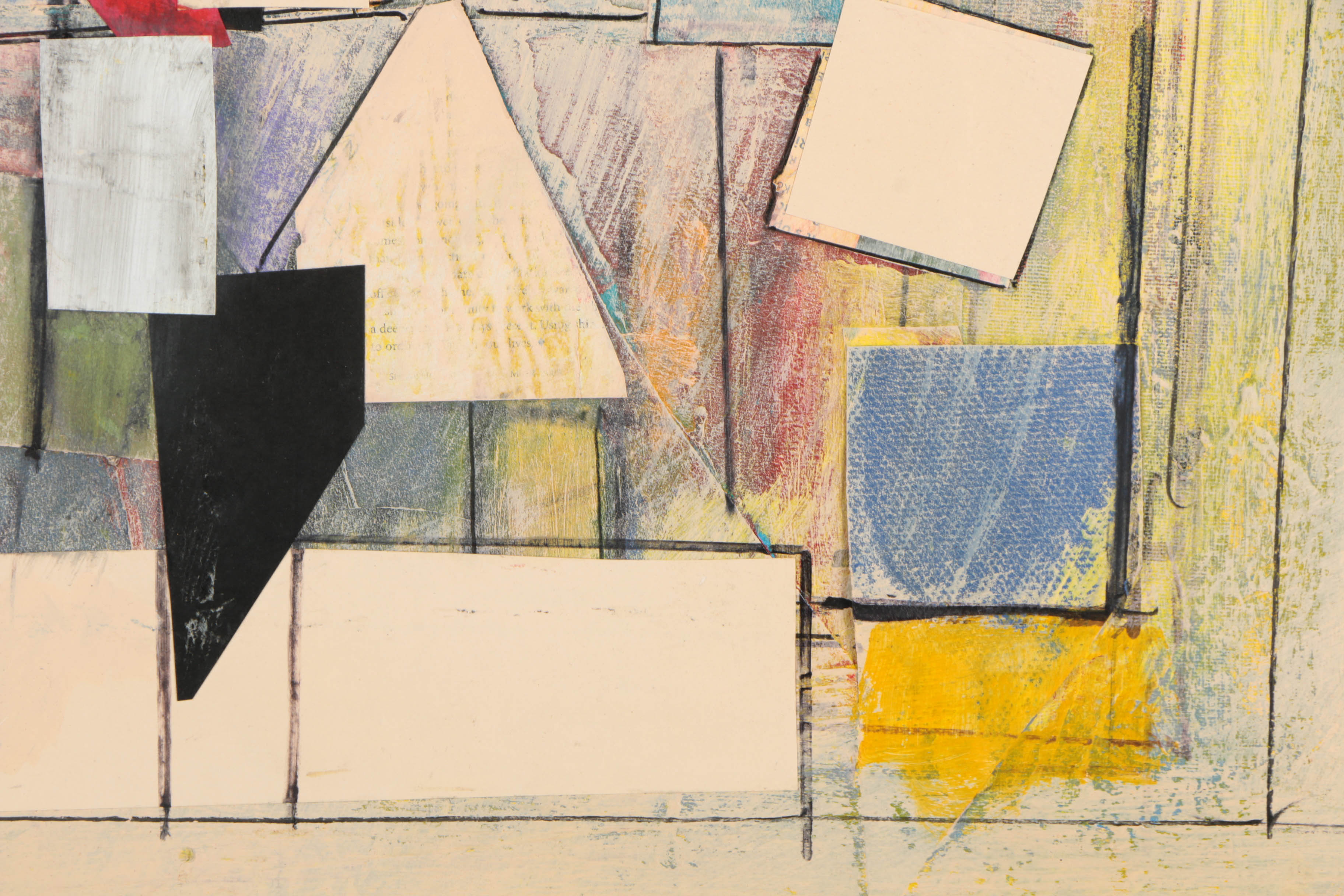 Collection of Ronald Ahlström Abstract Mixed Media Compositions on Canvas Boards