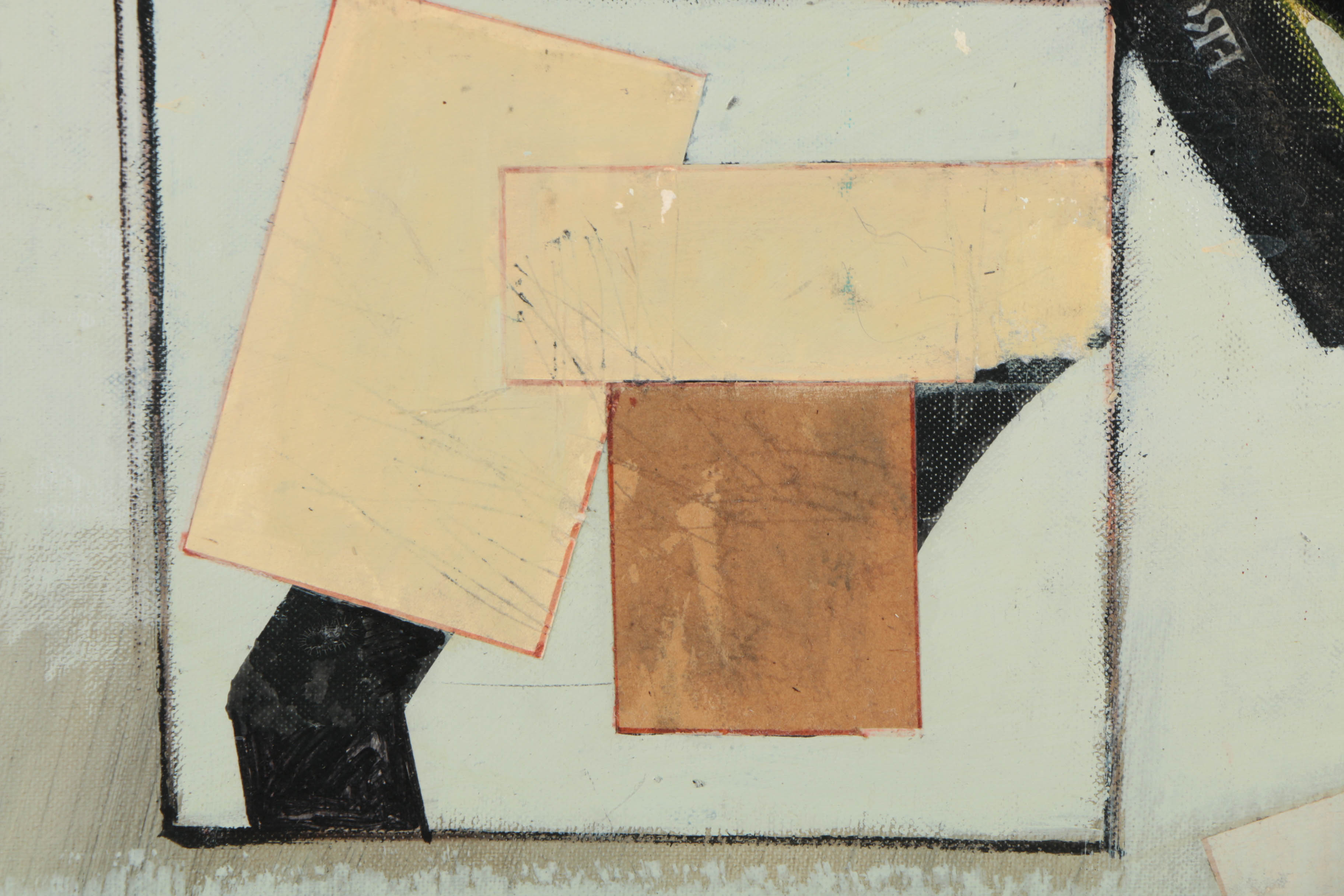 Collection of Ronald Ahlström Abstract Mixed Media Compositions on Canvas Boards