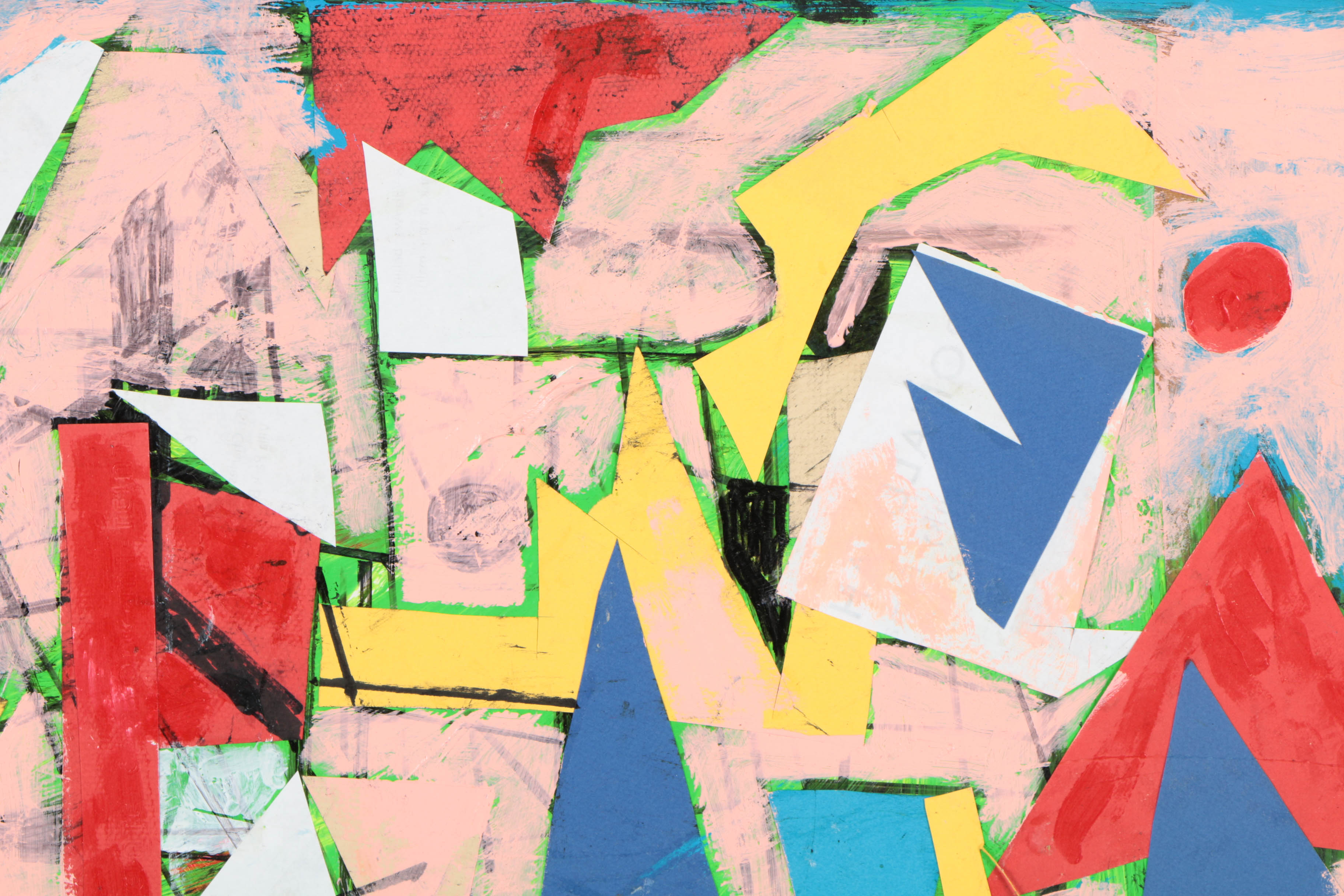 Collection of Ronald Ahlström Abstract Mixed Media Compositions on Boards