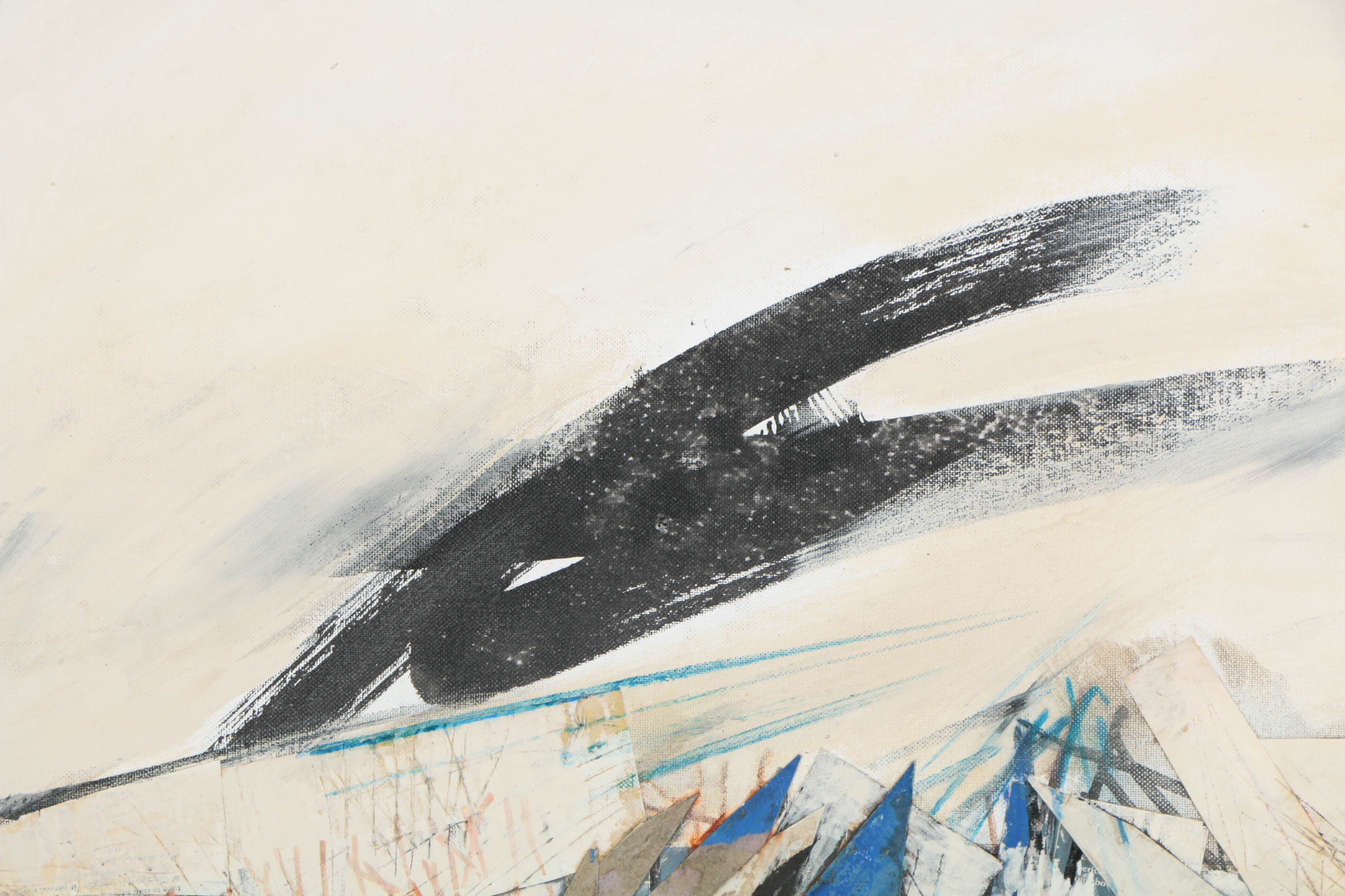 Collection of Ronald Ahlström Abstract Mixed Media Compositions on Boards