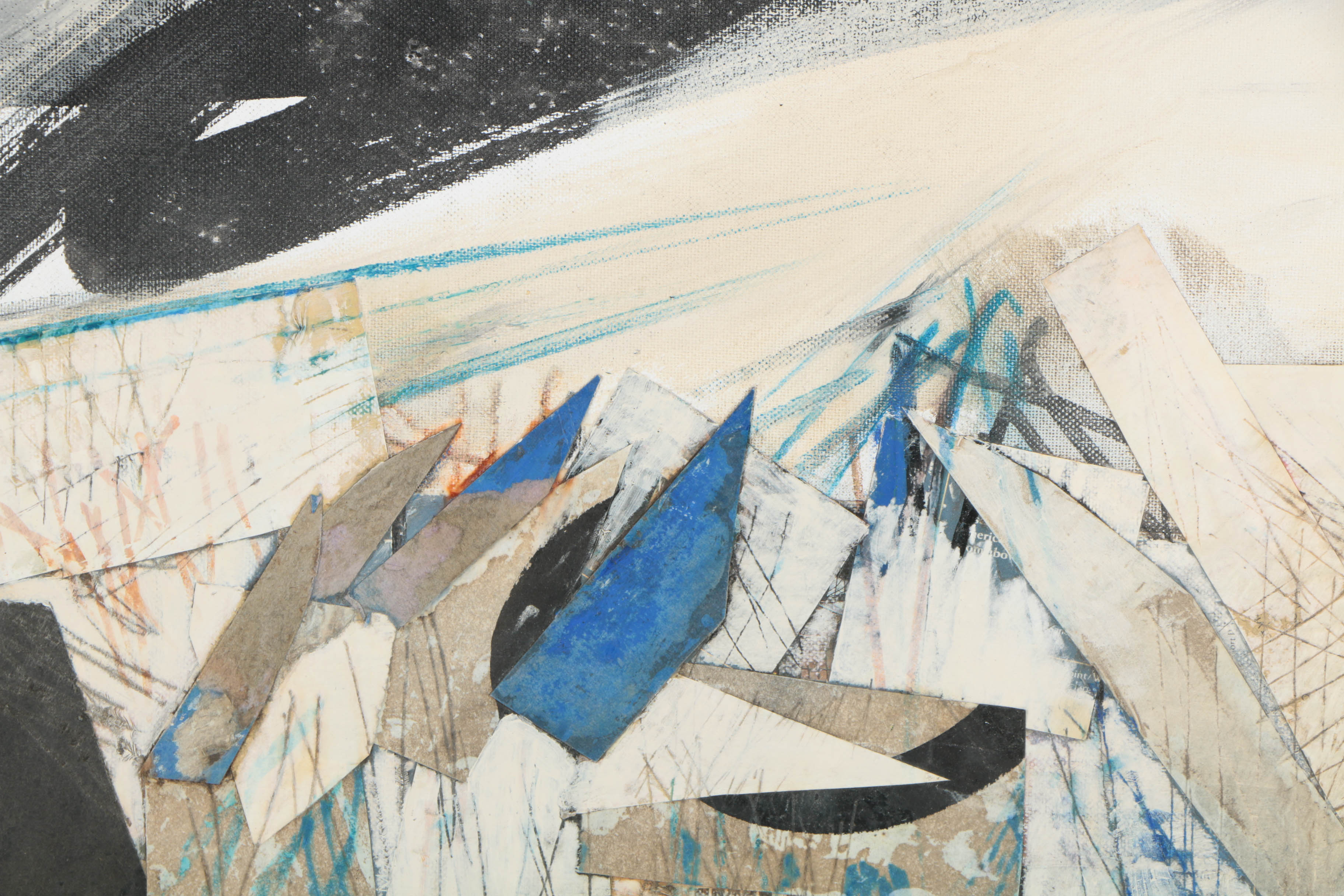 Collection of Ronald Ahlström Abstract Mixed Media Compositions on Boards