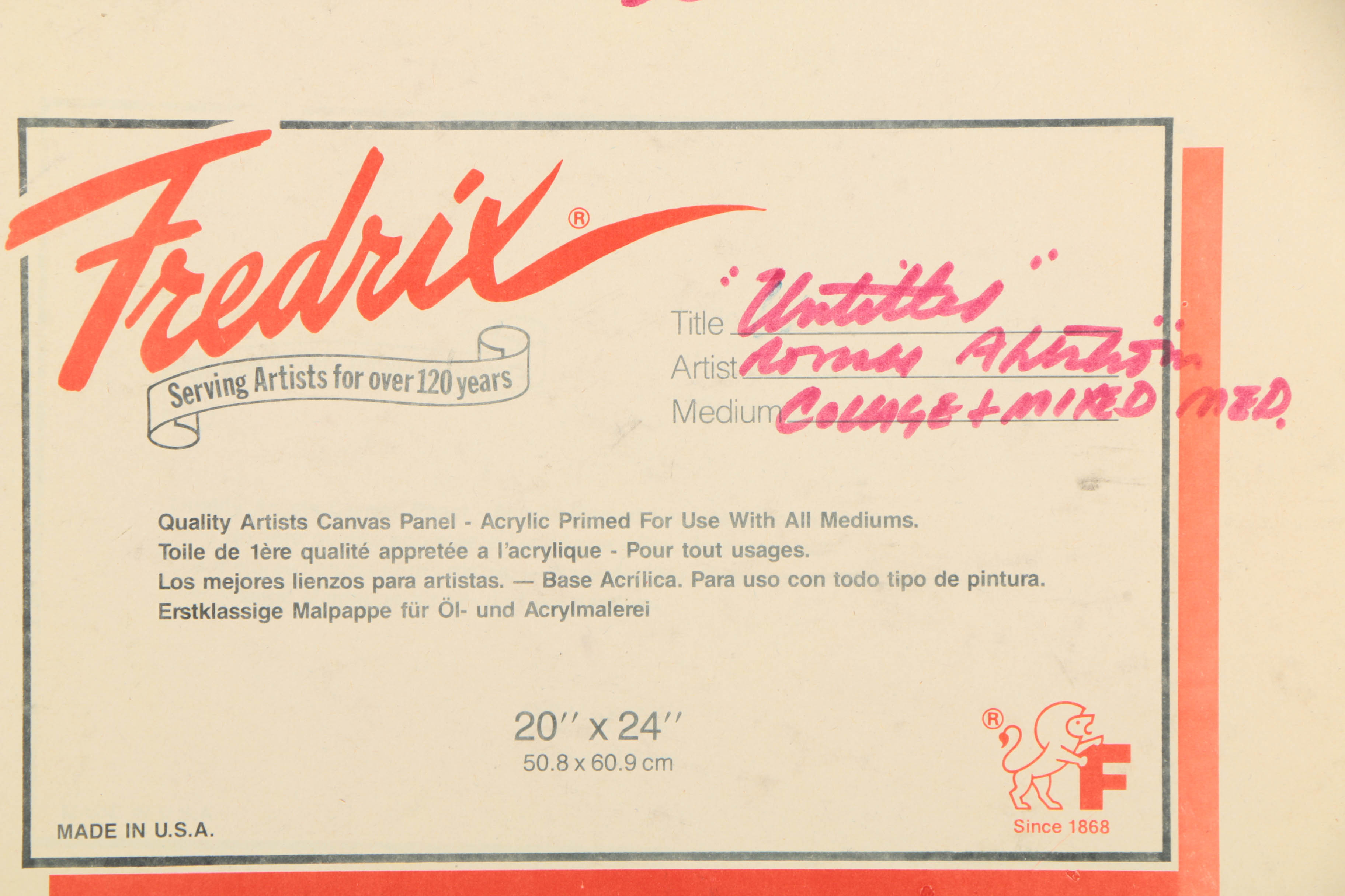 Collection of Ronald Ahlström Abstract Mixed Media Compositions on Boards