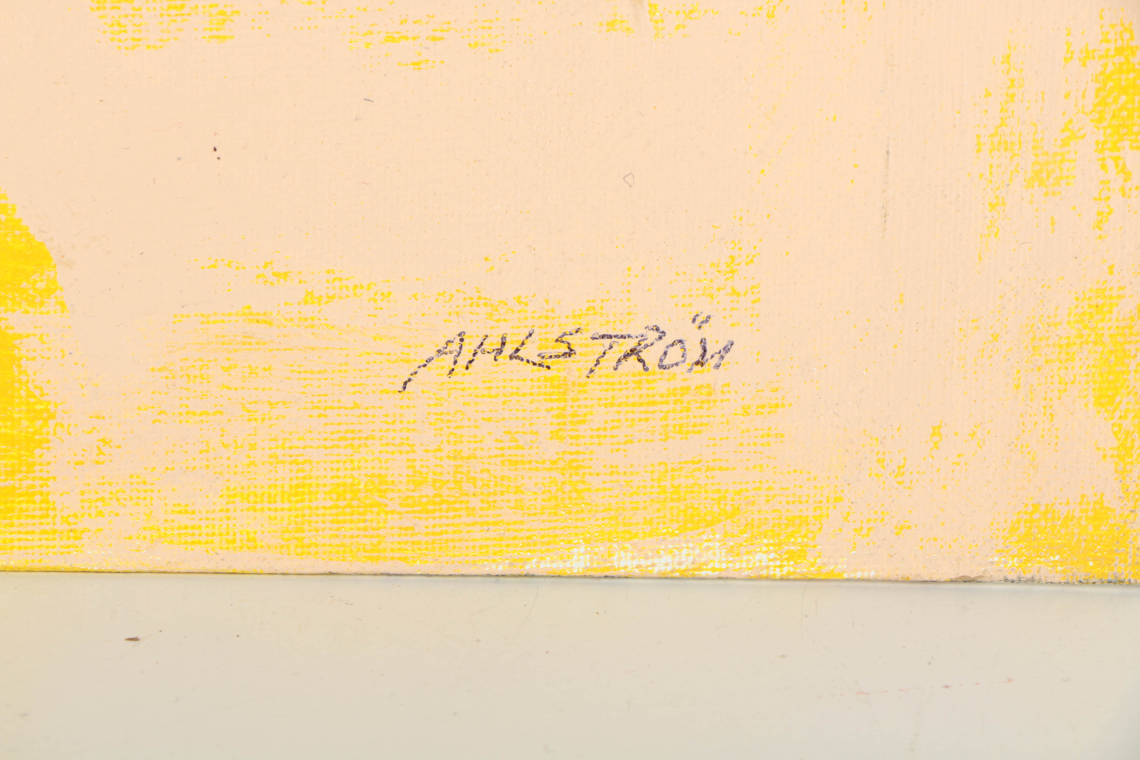 Collection of Ronald Ahlström Abstract Mixed Media Compositions on Boards