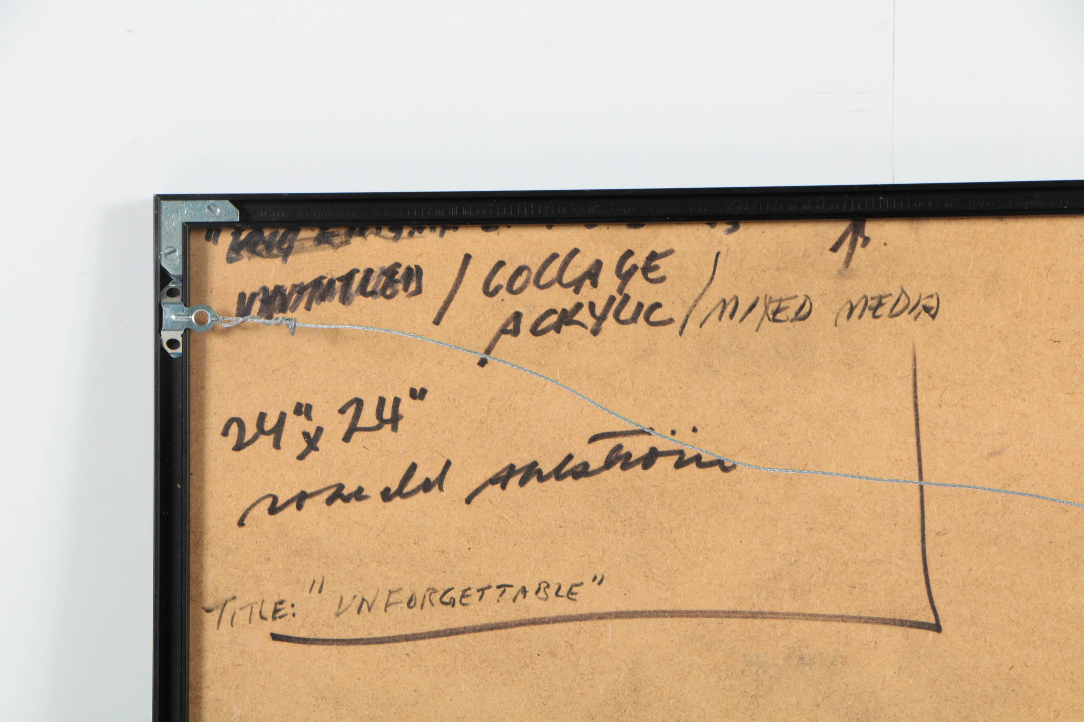 Ronald Ahlström Mixed Media on Board "Unforgettable"