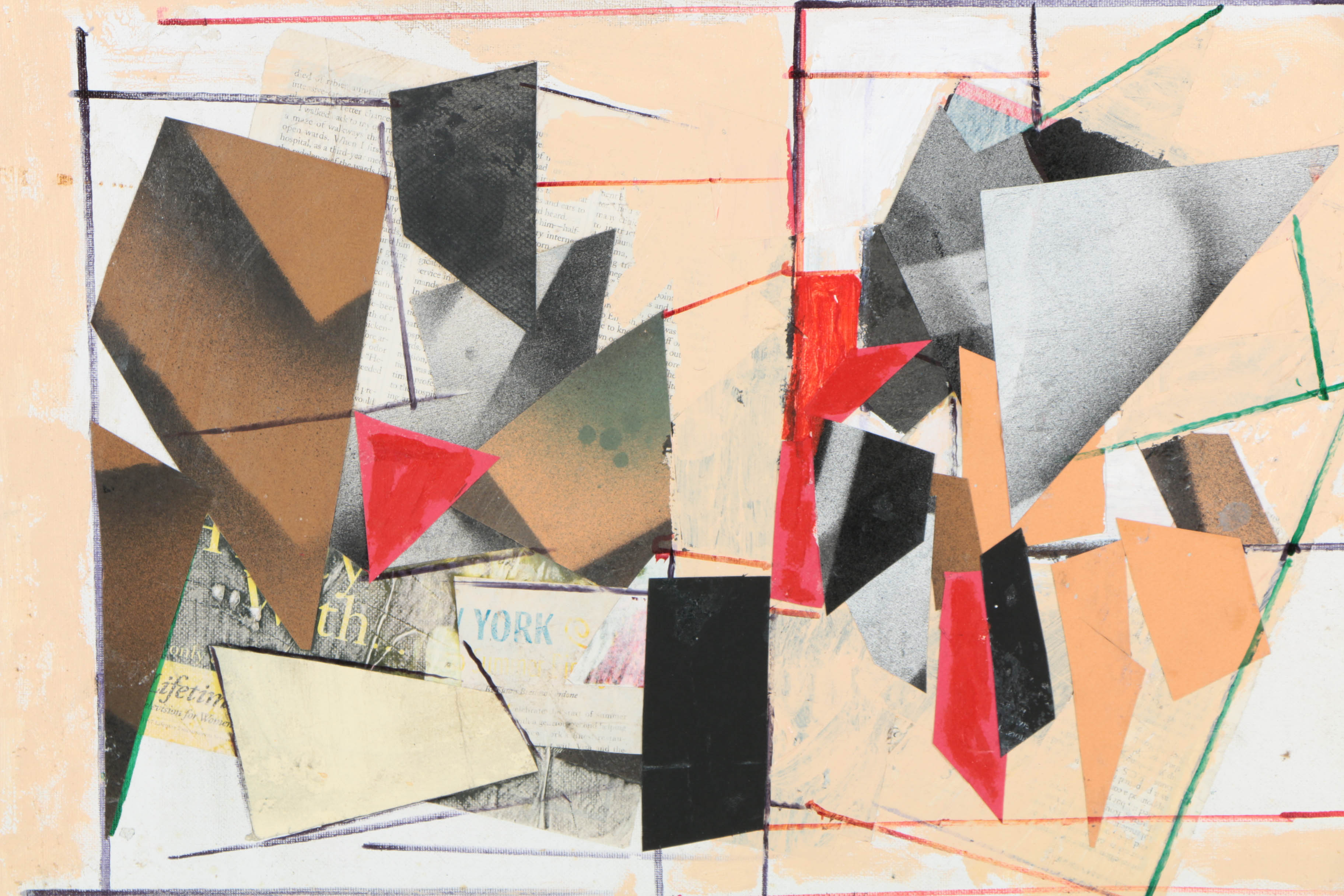Collection of Ronald Ahlström Abstract Compositions on Canvas Boards