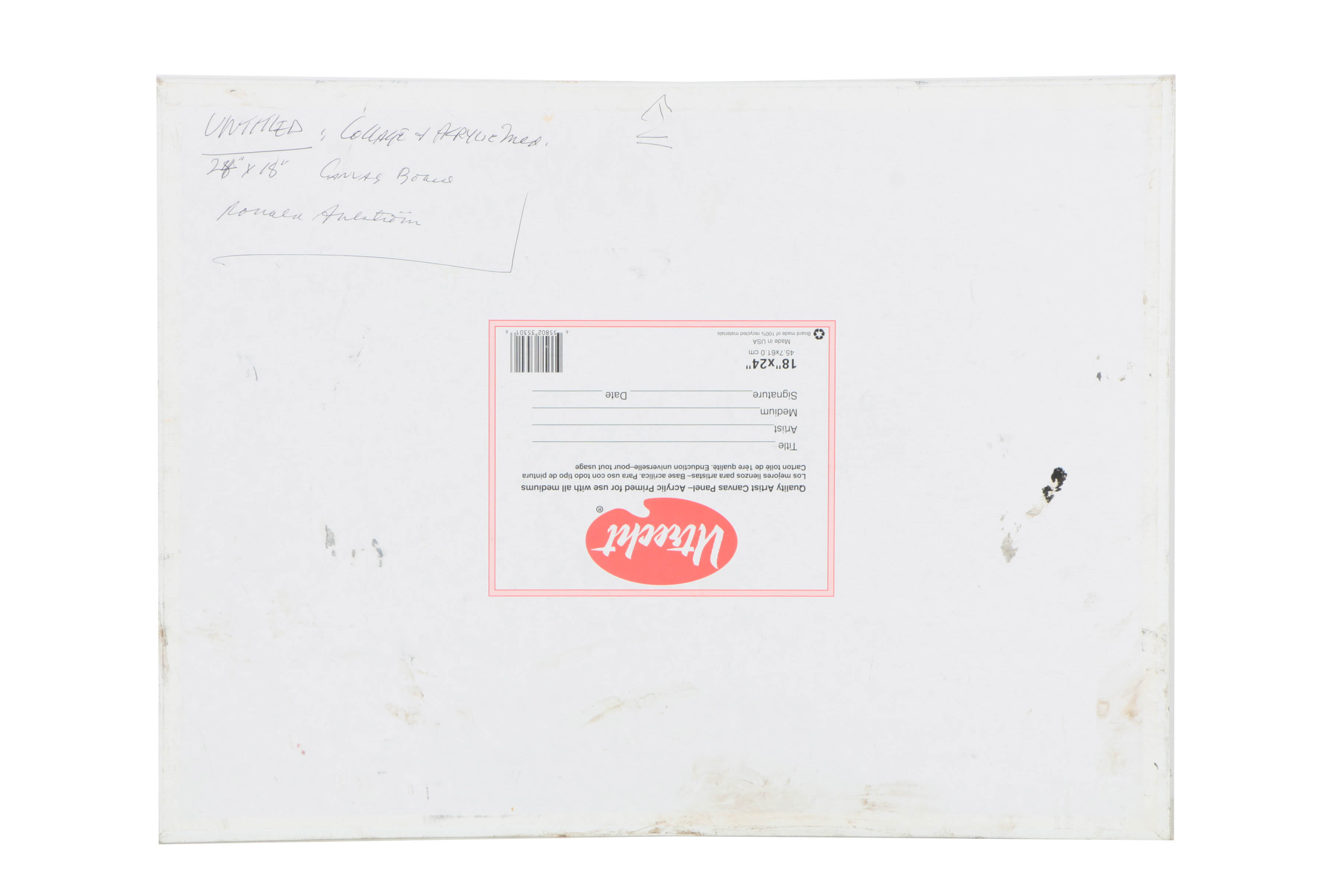 Collection of Ronald Ahlström Abstract Compositions on Canvas Boards