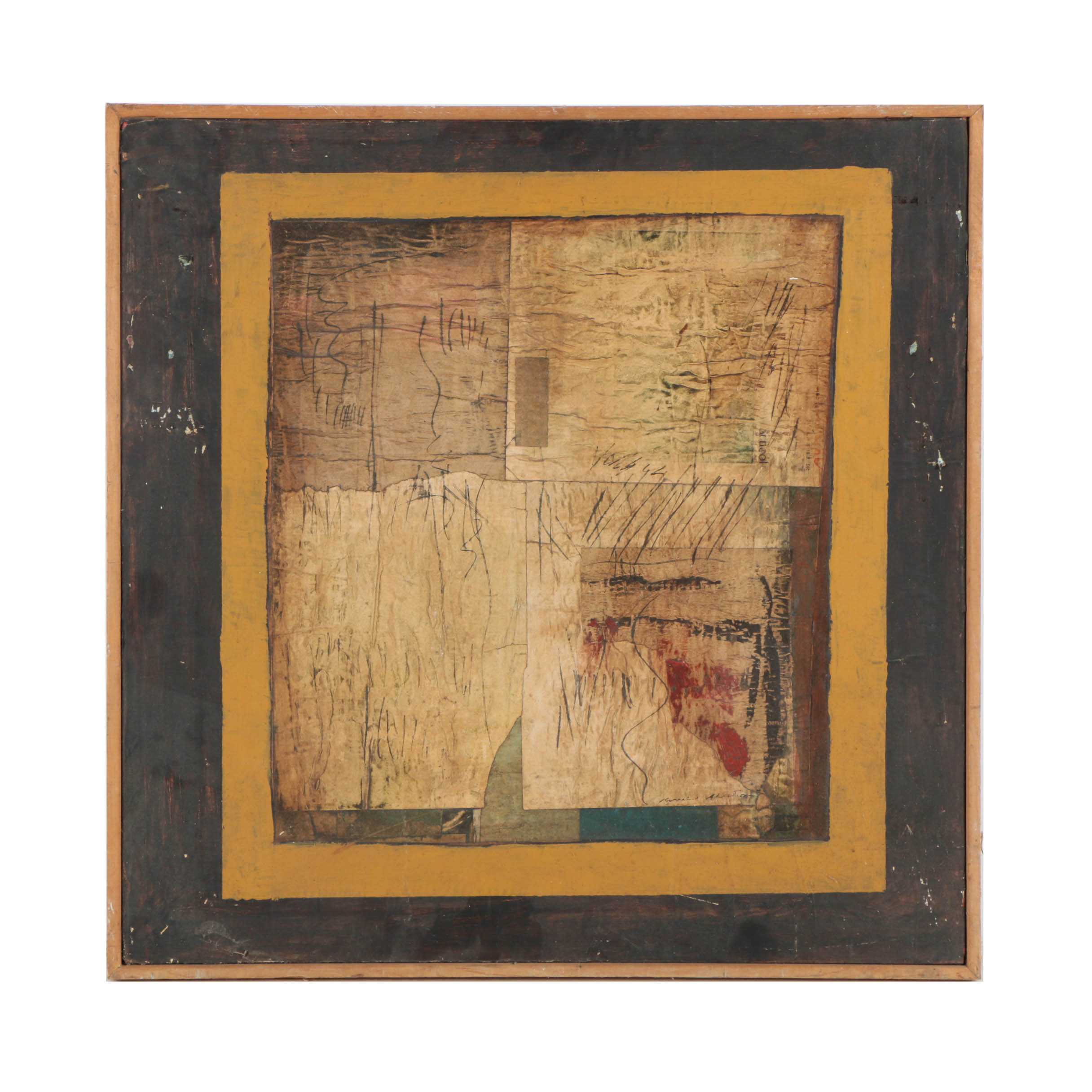 Ronald Ahlström Mixed Media on Canvas "Untitled"