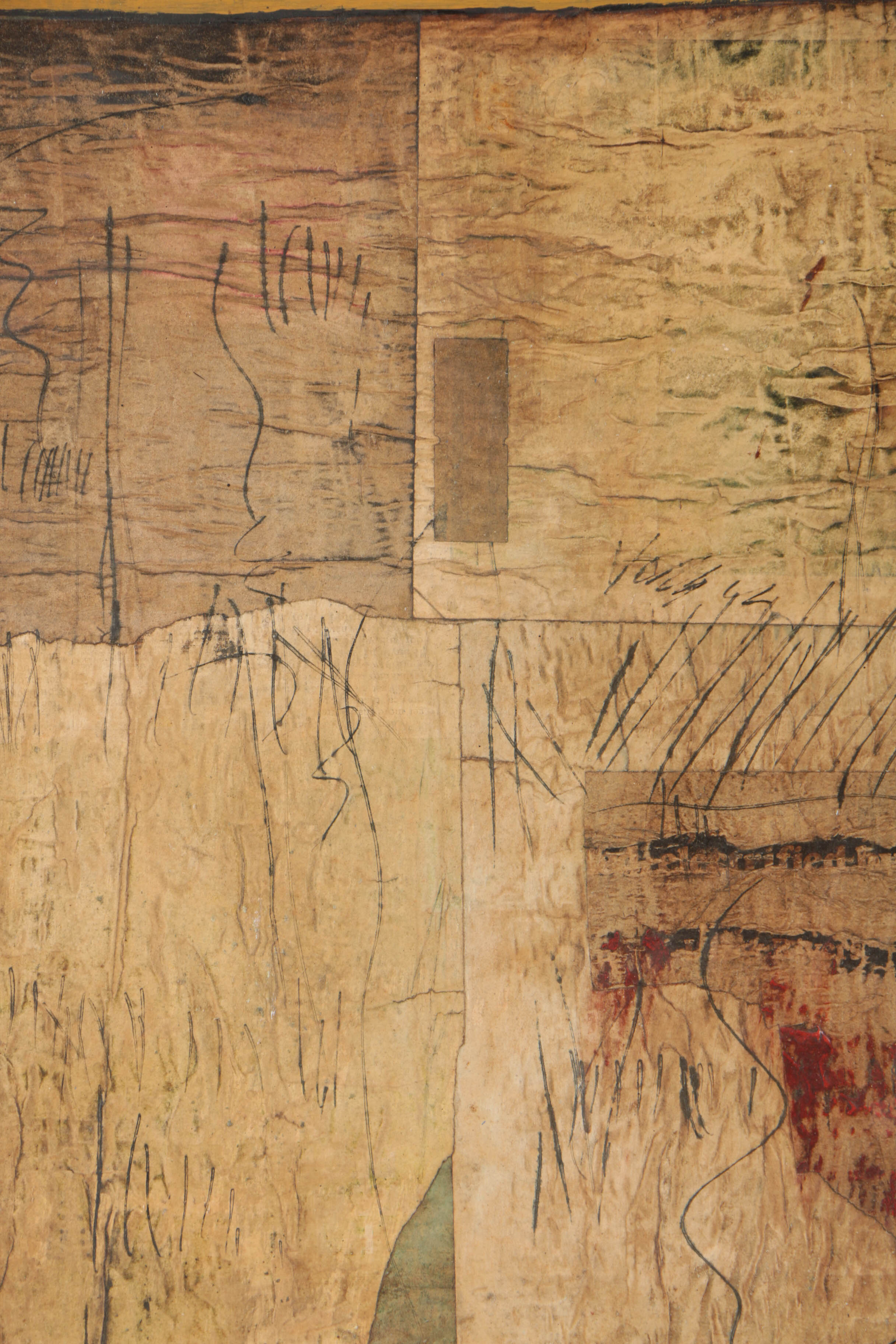 Ronald Ahlström Mixed Media on Canvas "Untitled"