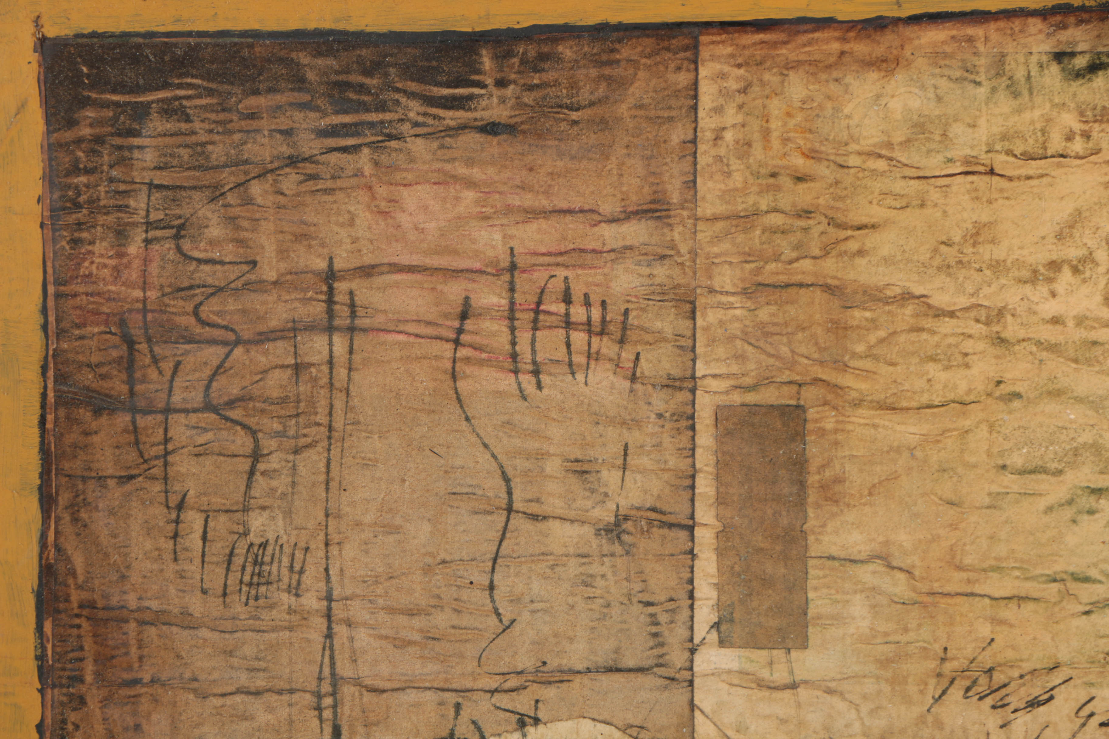 Ronald Ahlström Mixed Media on Canvas "Untitled"