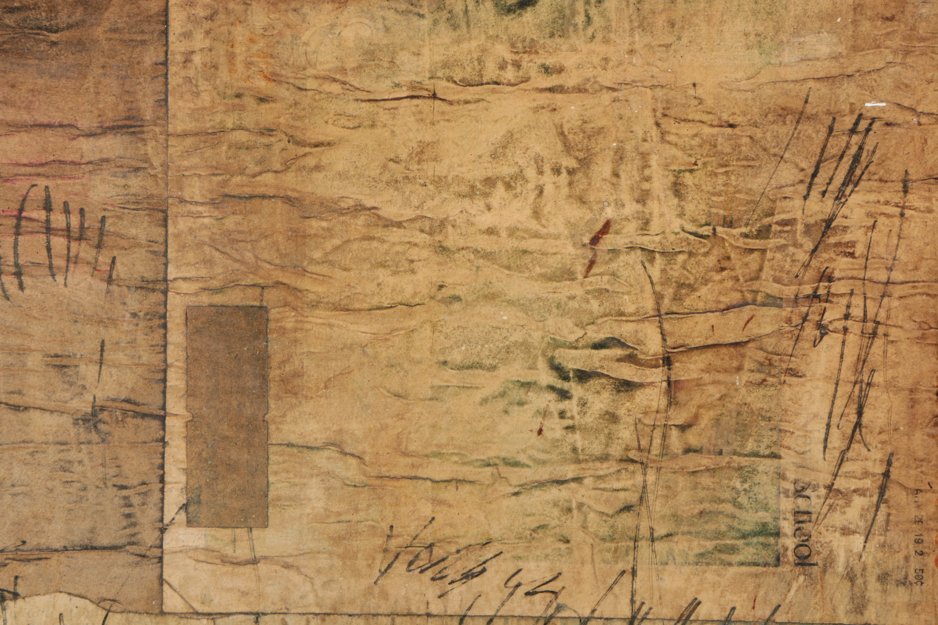 Ronald Ahlström Mixed Media on Canvas "Untitled"