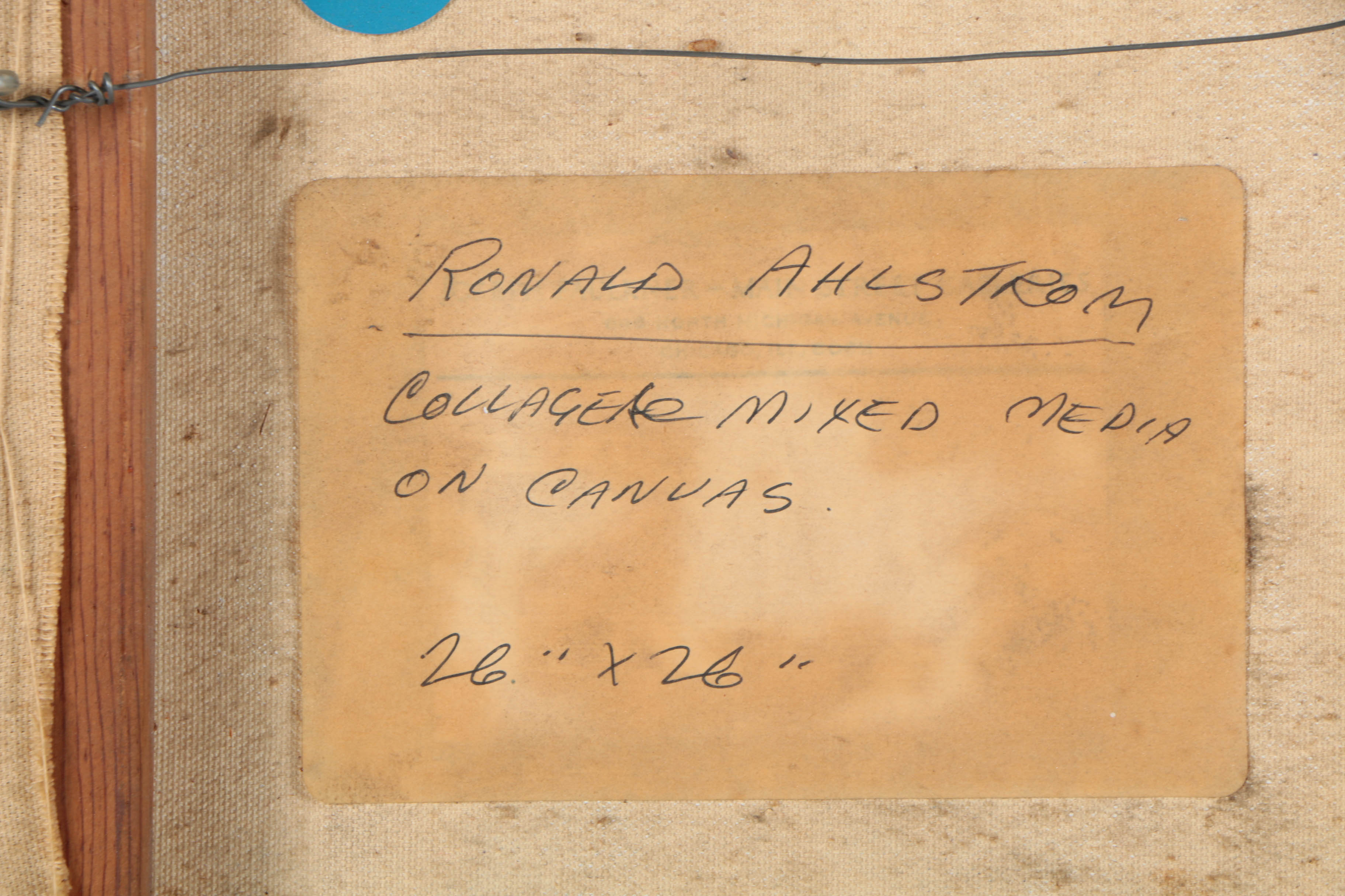 Ronald Ahlström Mixed Media on Canvas "Untitled"