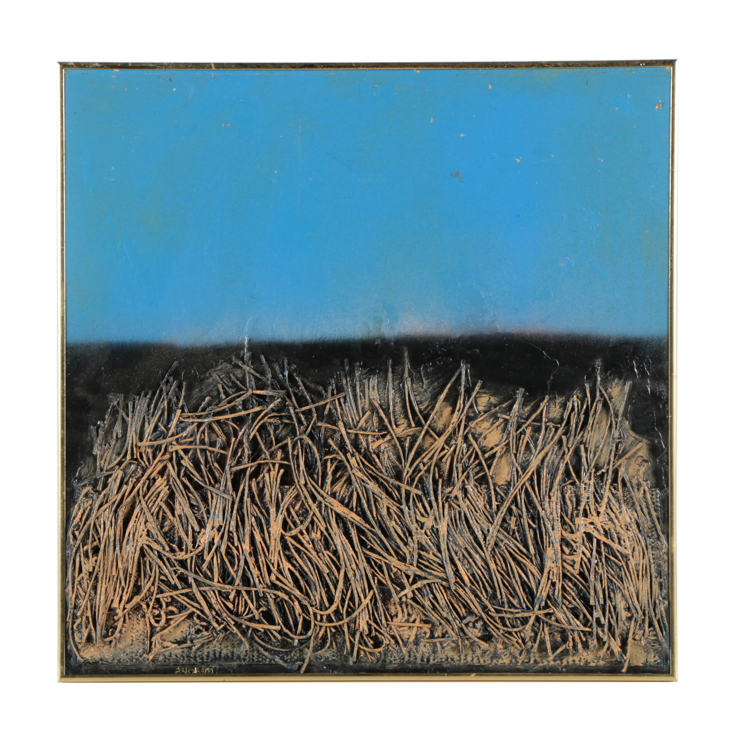 Ronald Ahlström Mixed Media on Board "Untitled"