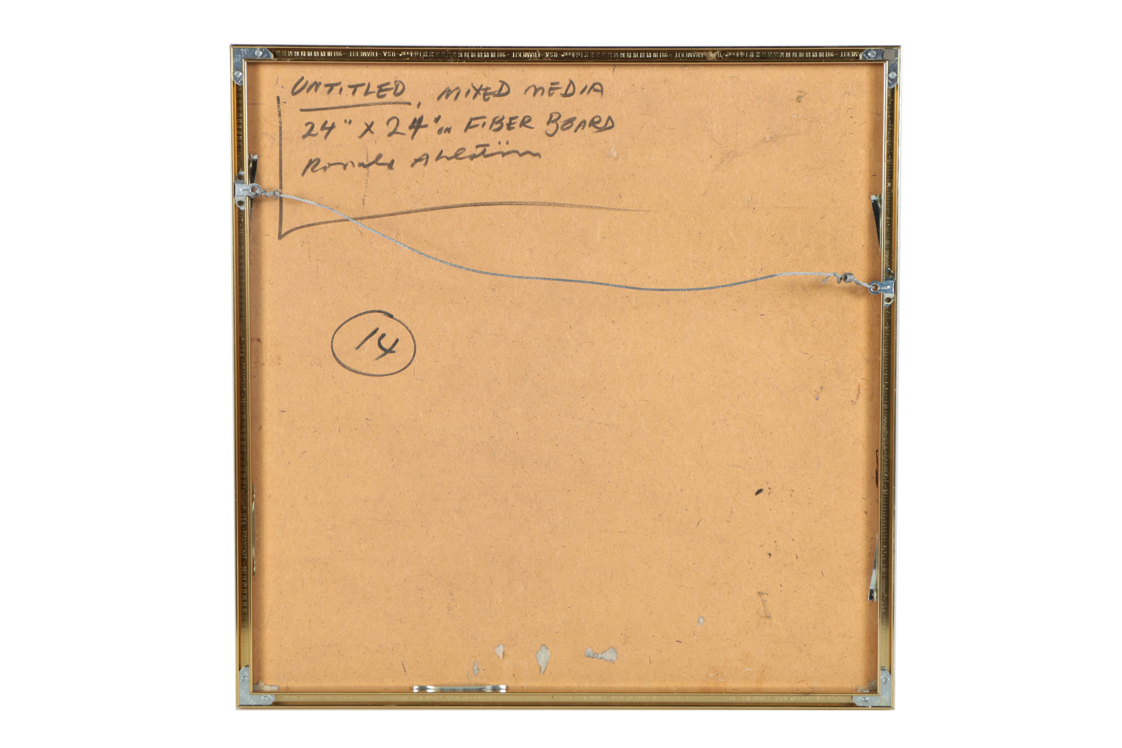 Ronald Ahlström Mixed Media on Board "Untitled"