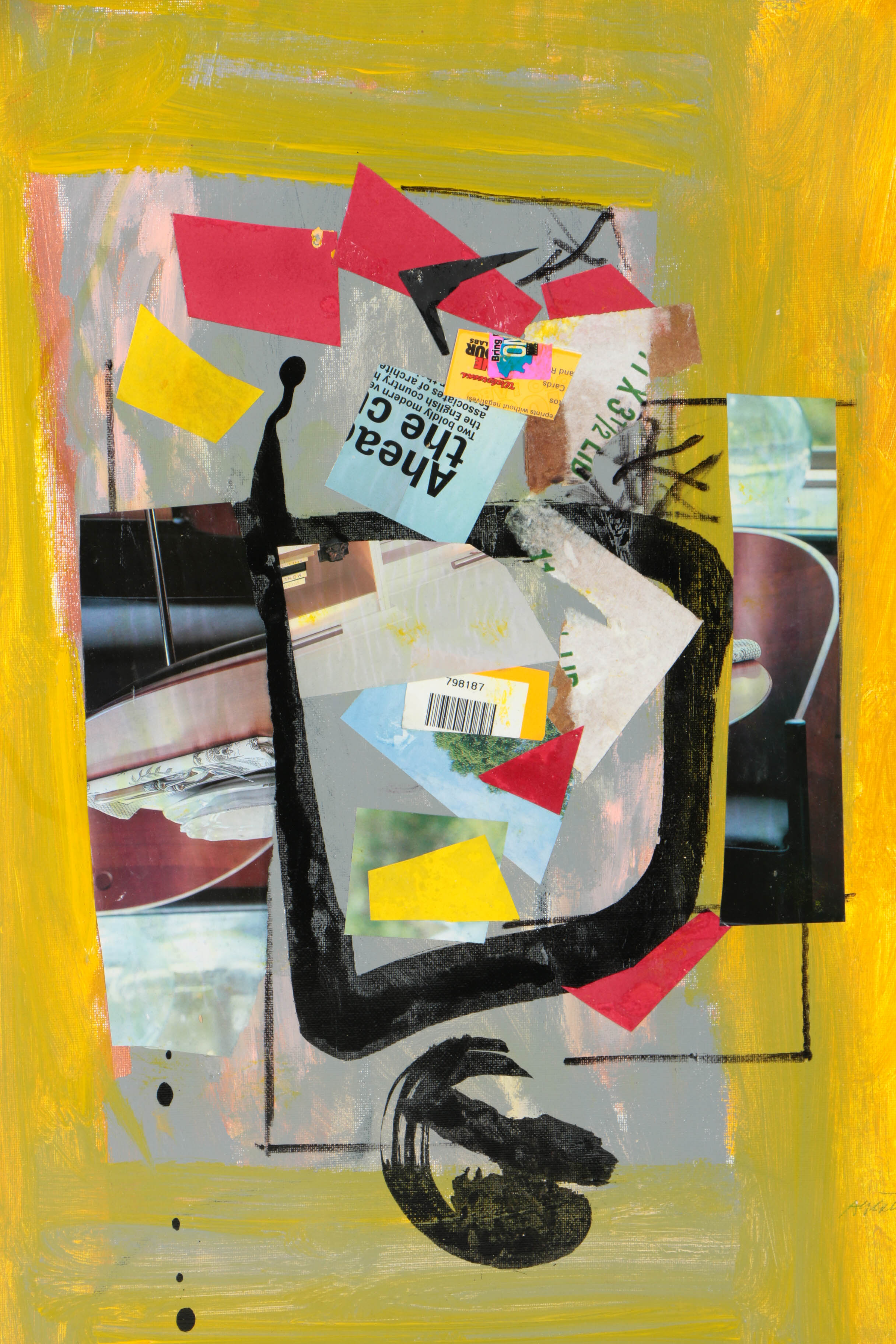 Ronald Ahlström Assorted Mixed Media Paintings on Canvas Board