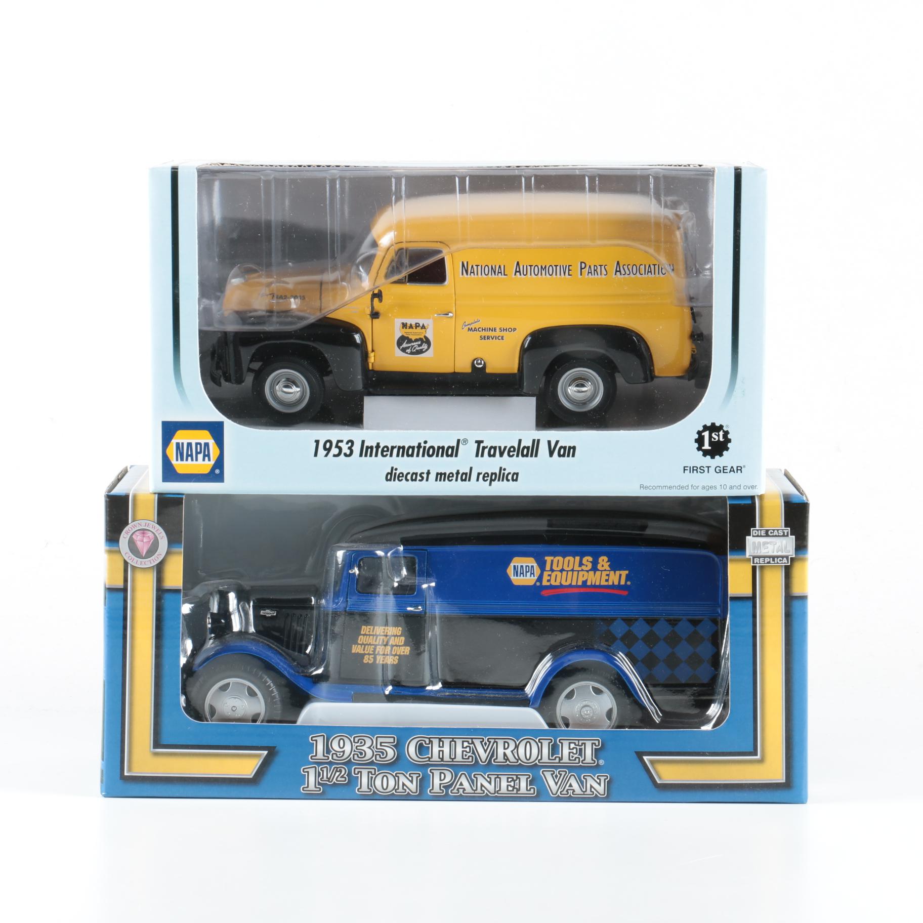 Pair of NAPA Branded Die Cast Metal Vans