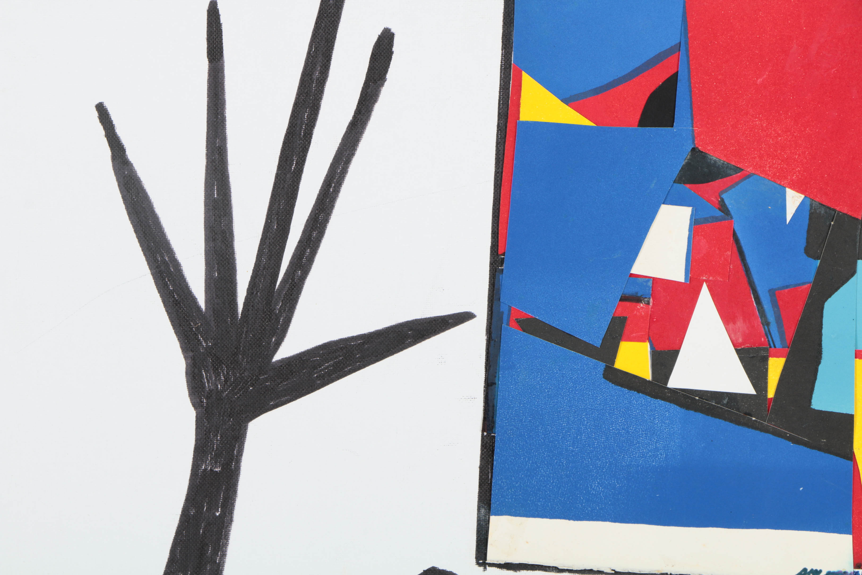 Collection of Ronald Ahlström Abstract Mixed Media Compositions on Canvas Boards