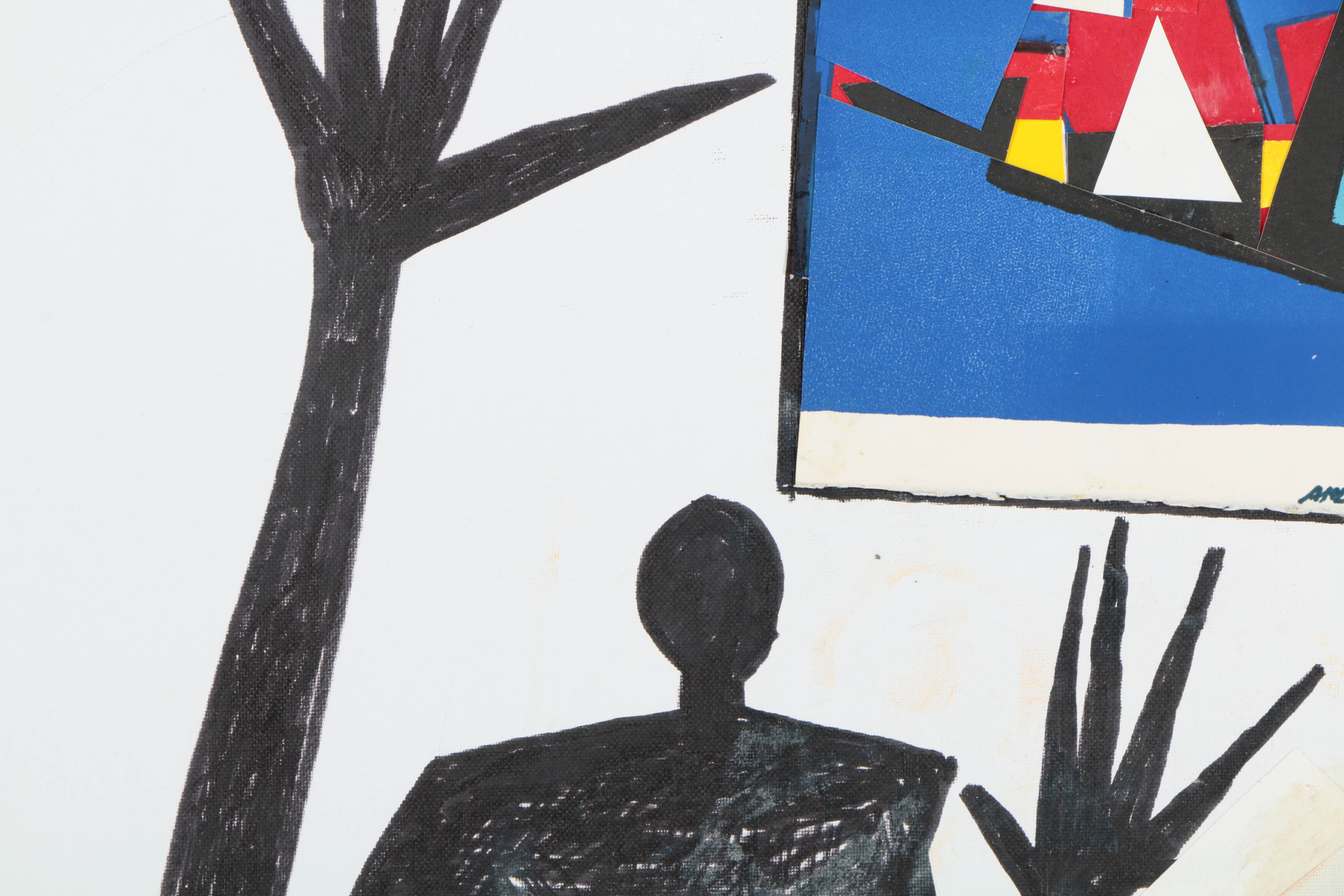 Collection of Ronald Ahlström Abstract Mixed Media Compositions on Canvas Boards