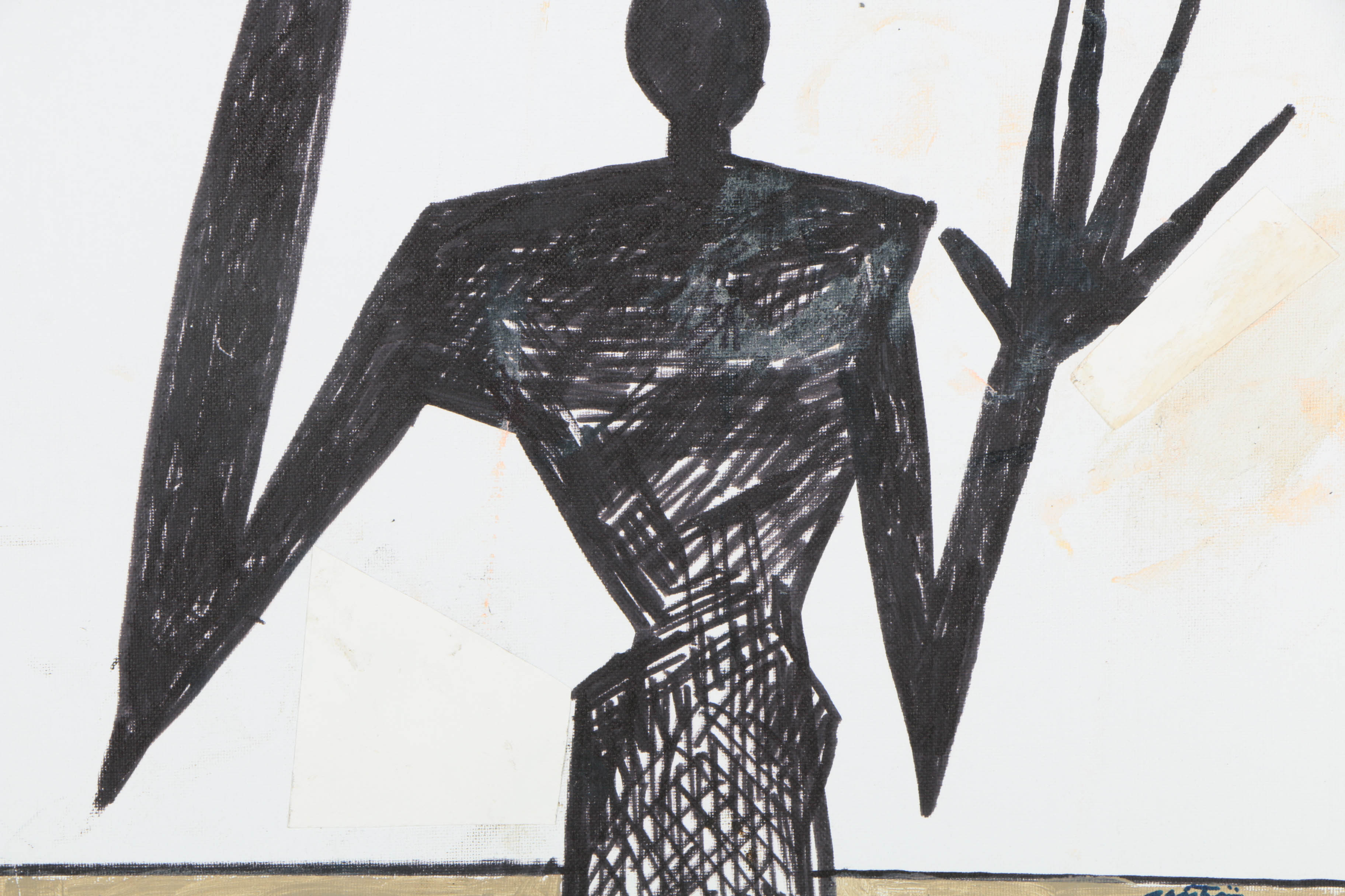 Collection of Ronald Ahlström Abstract Mixed Media Compositions on Canvas Boards