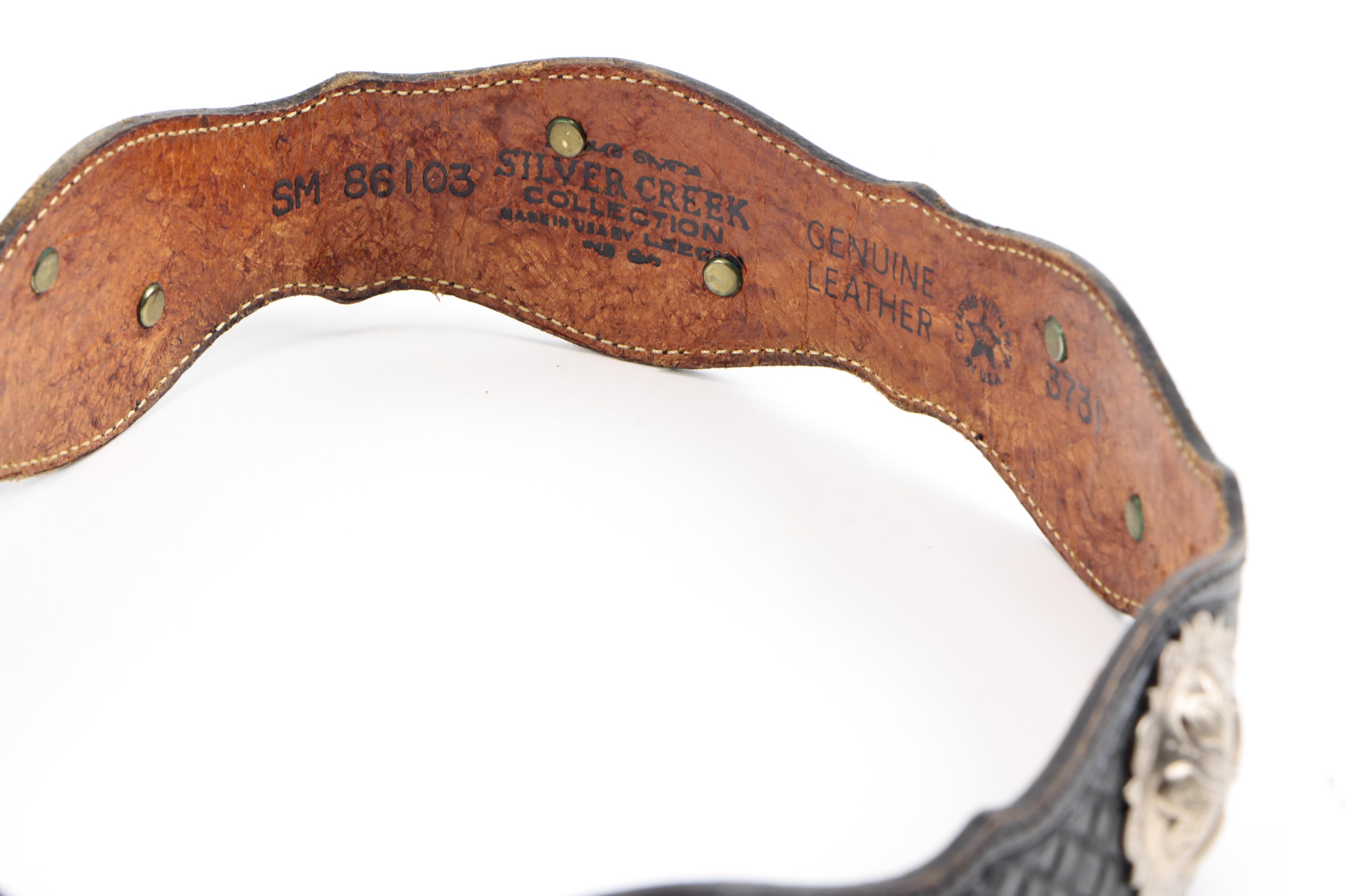 Leather Belts Including an Yves Saint Laurent Belt Buckle