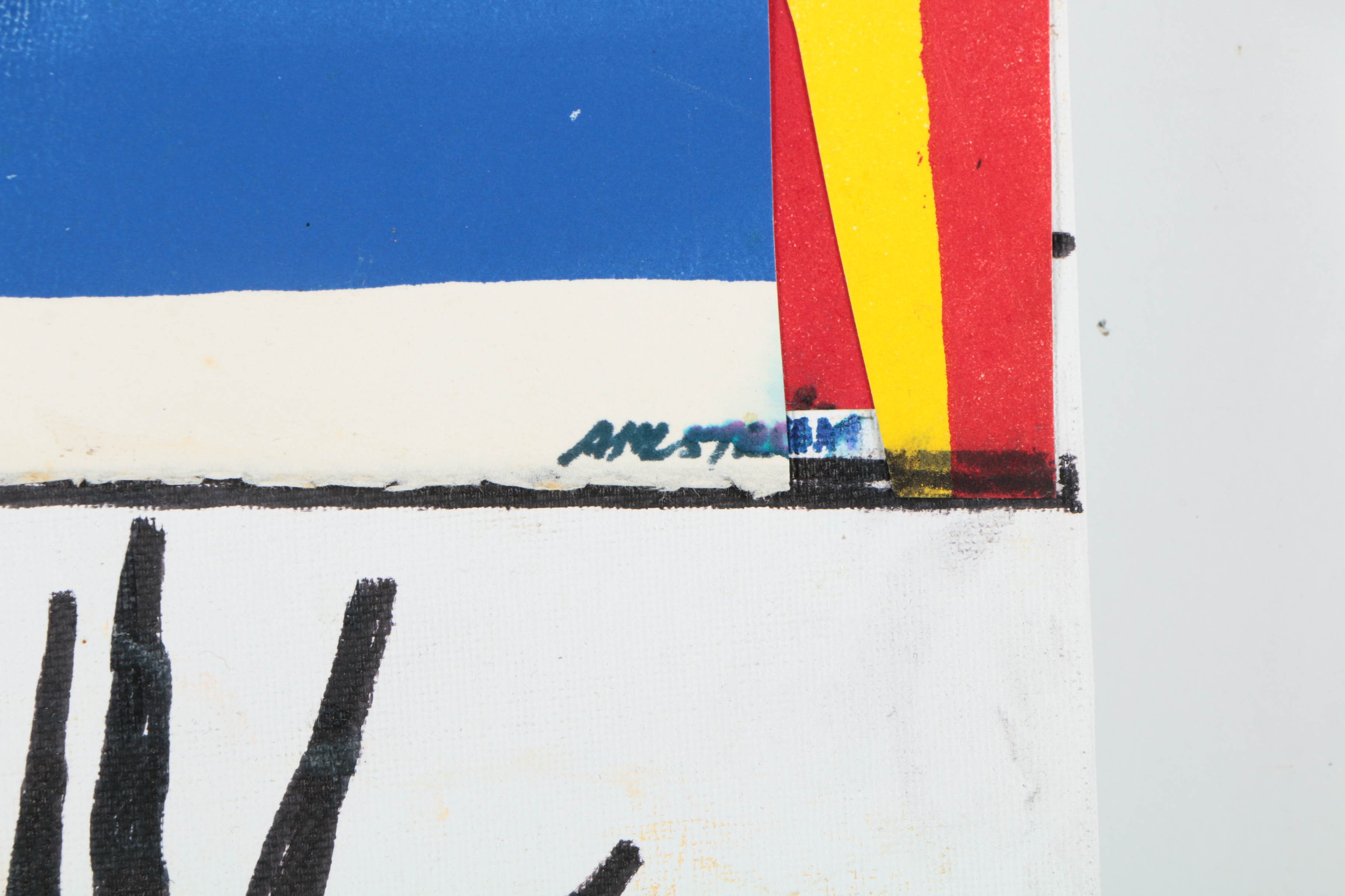 Collection of Ronald Ahlström Abstract Mixed Media Compositions on Canvas Boards