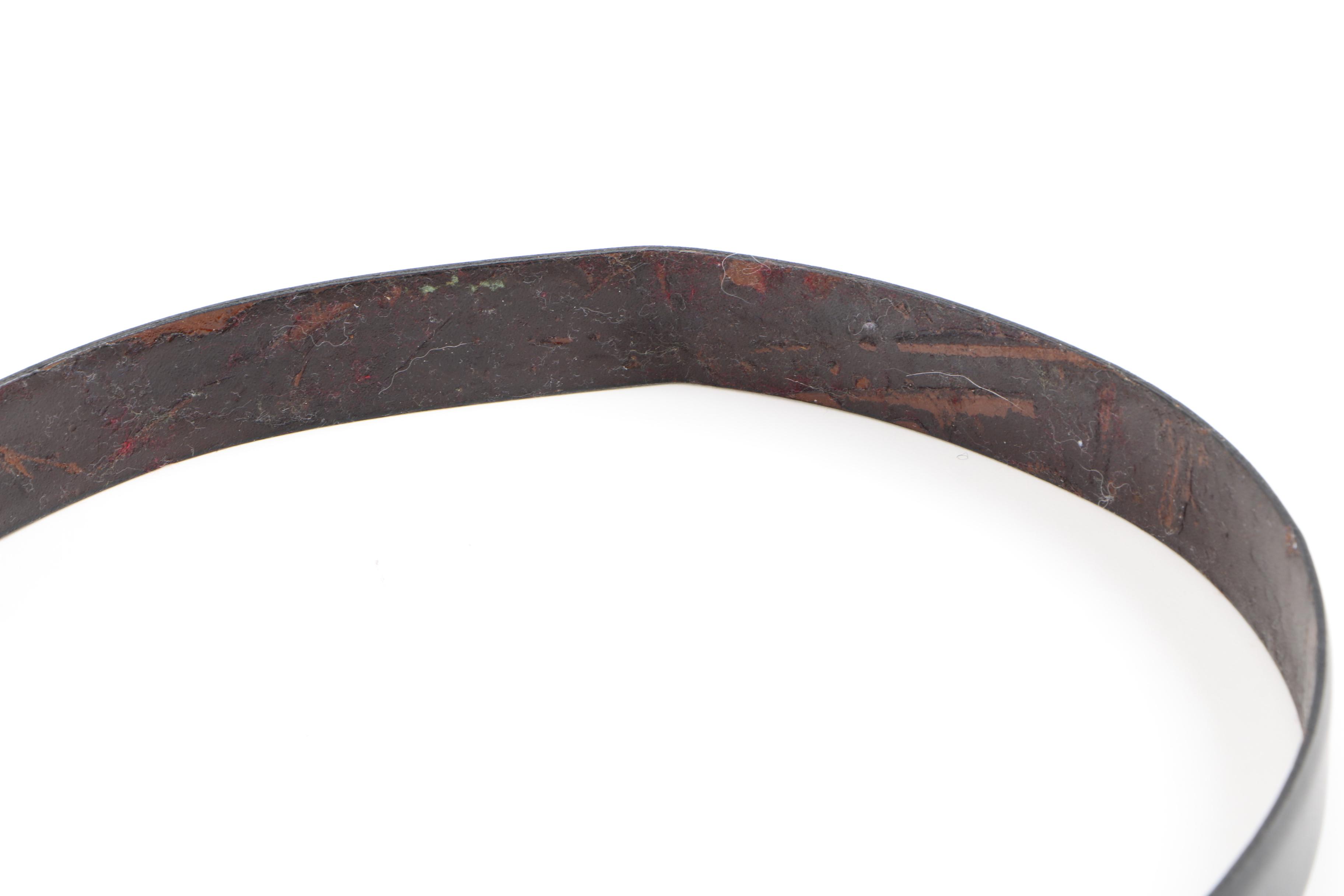 Leather Belts Including an Yves Saint Laurent Belt Buckle