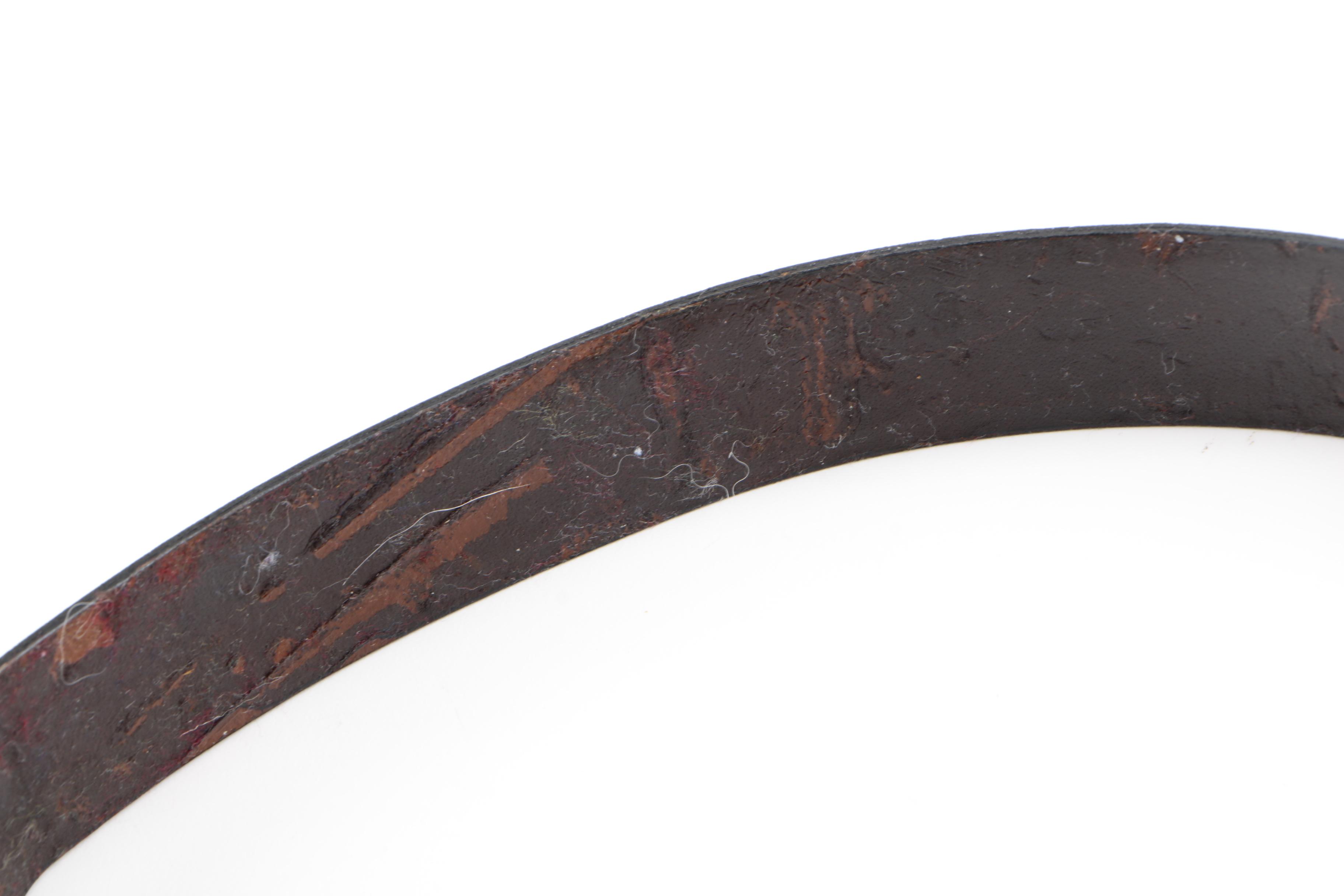 Leather Belts Including an Yves Saint Laurent Belt Buckle