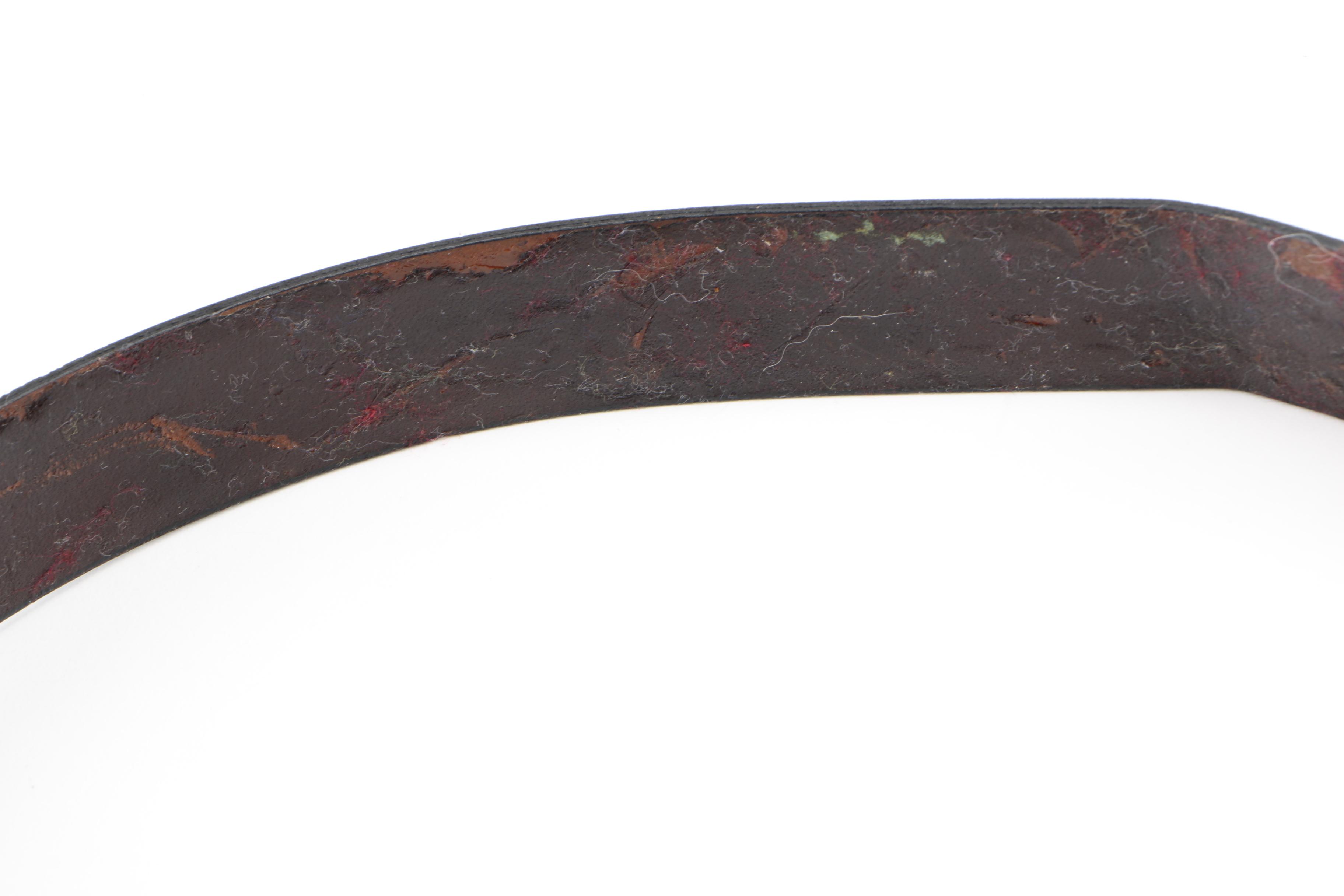 Leather Belts Including an Yves Saint Laurent Belt Buckle