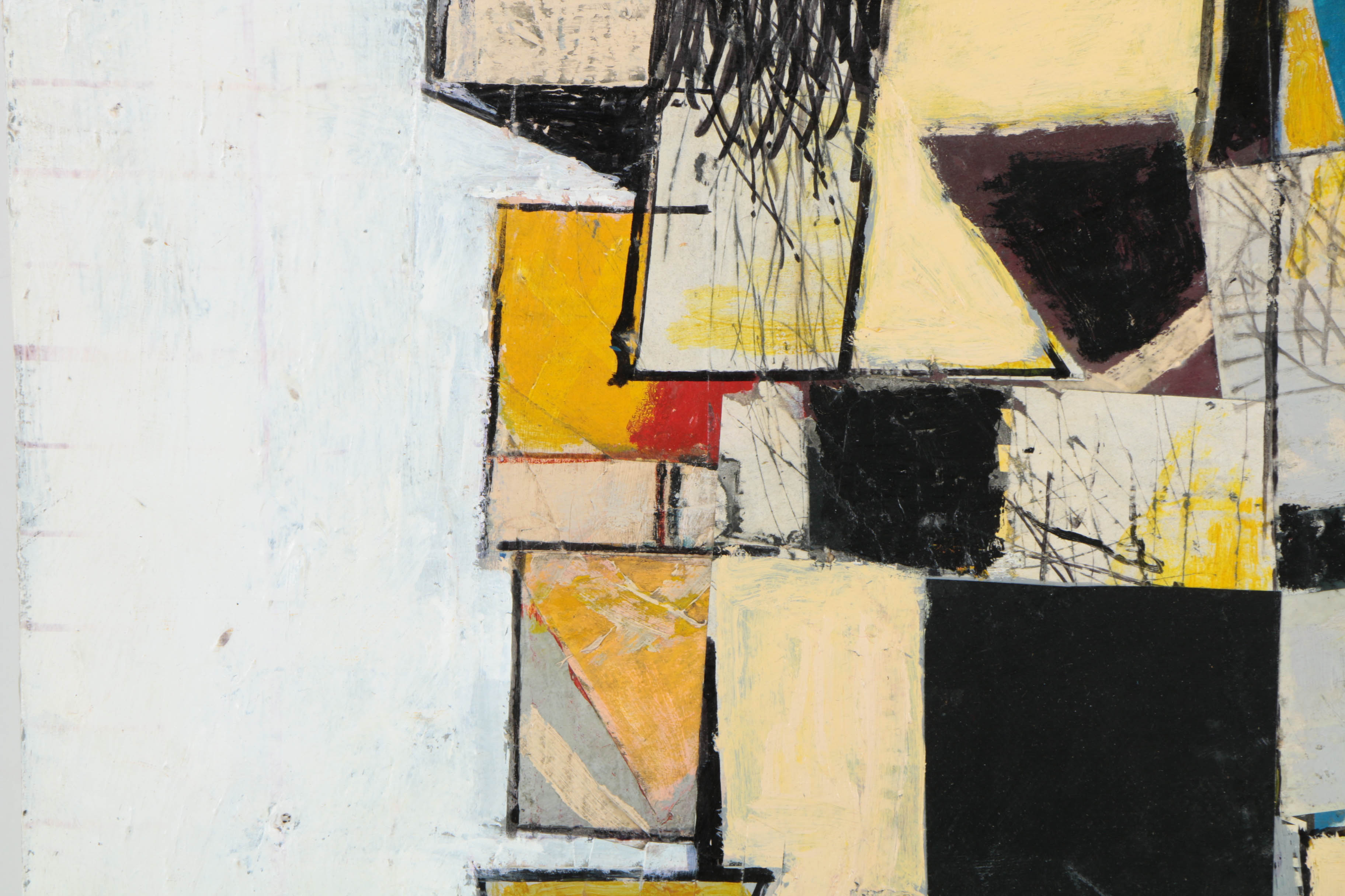 Collection of Ronald Ahlström Abstract Mixed Media Compositions on Canvas Boards