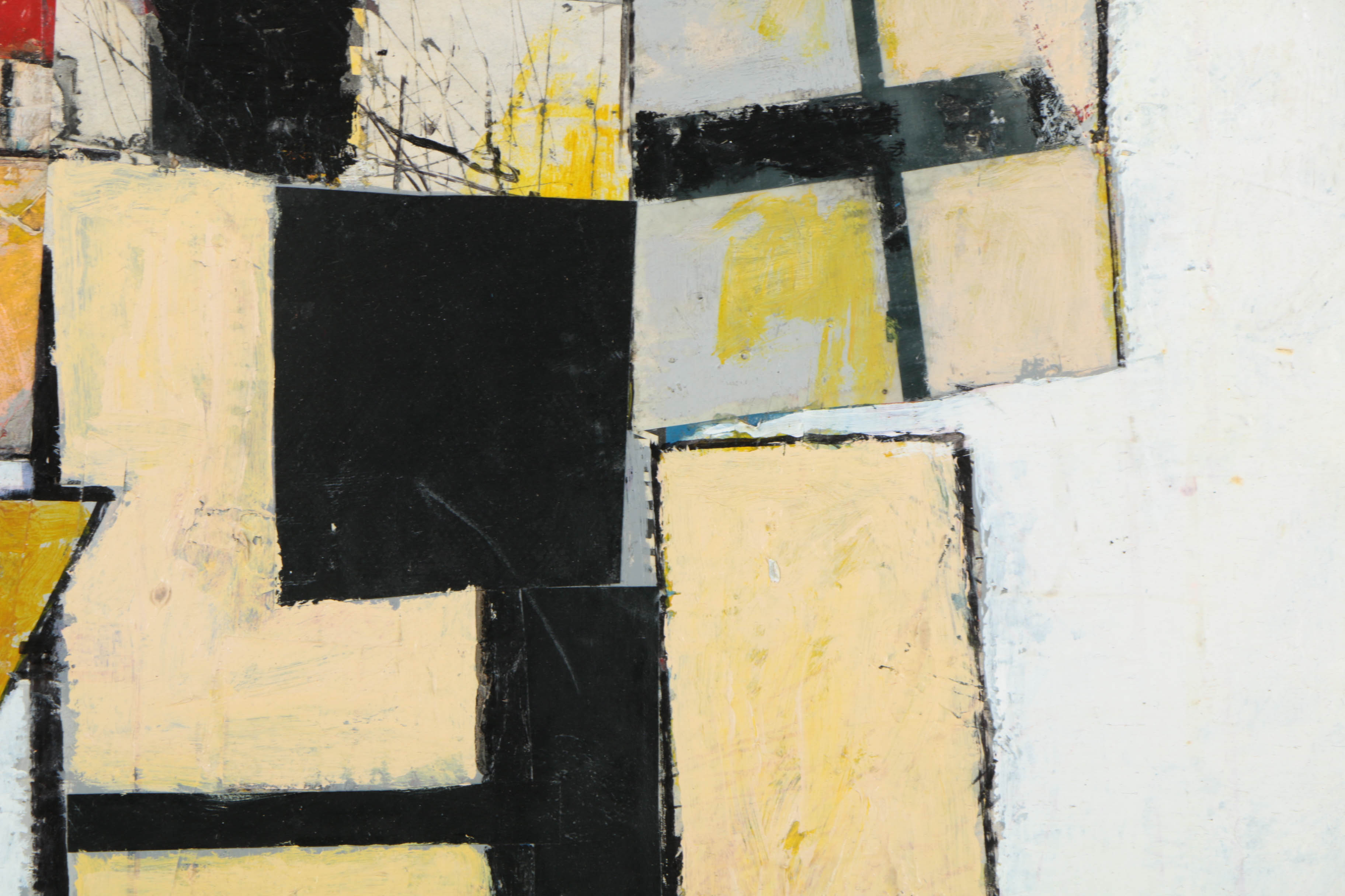 Collection of Ronald Ahlström Abstract Mixed Media Compositions on Canvas Boards