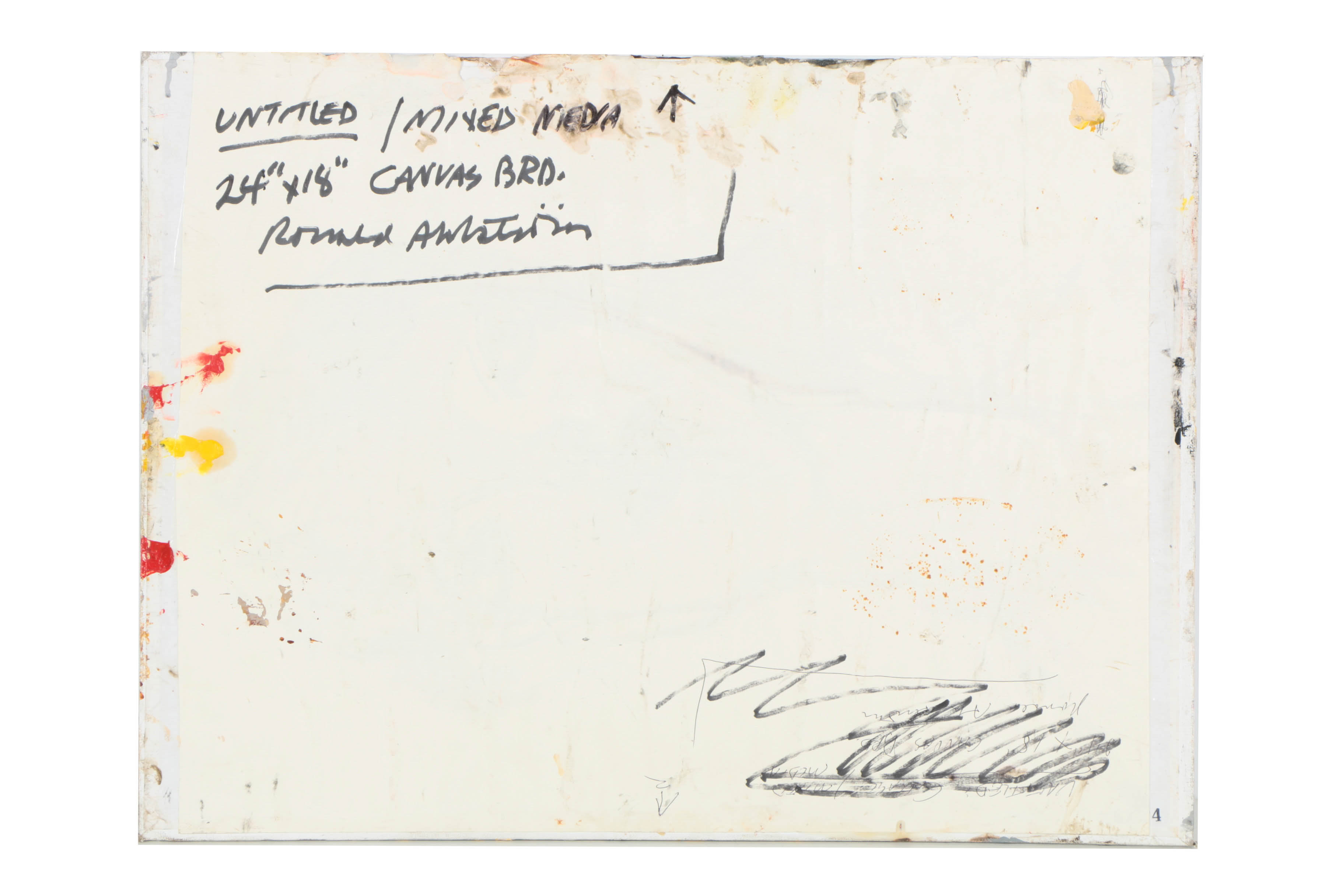 Collection of Ronald Ahlström Abstract Mixed Media Compositions on Canvas Boards