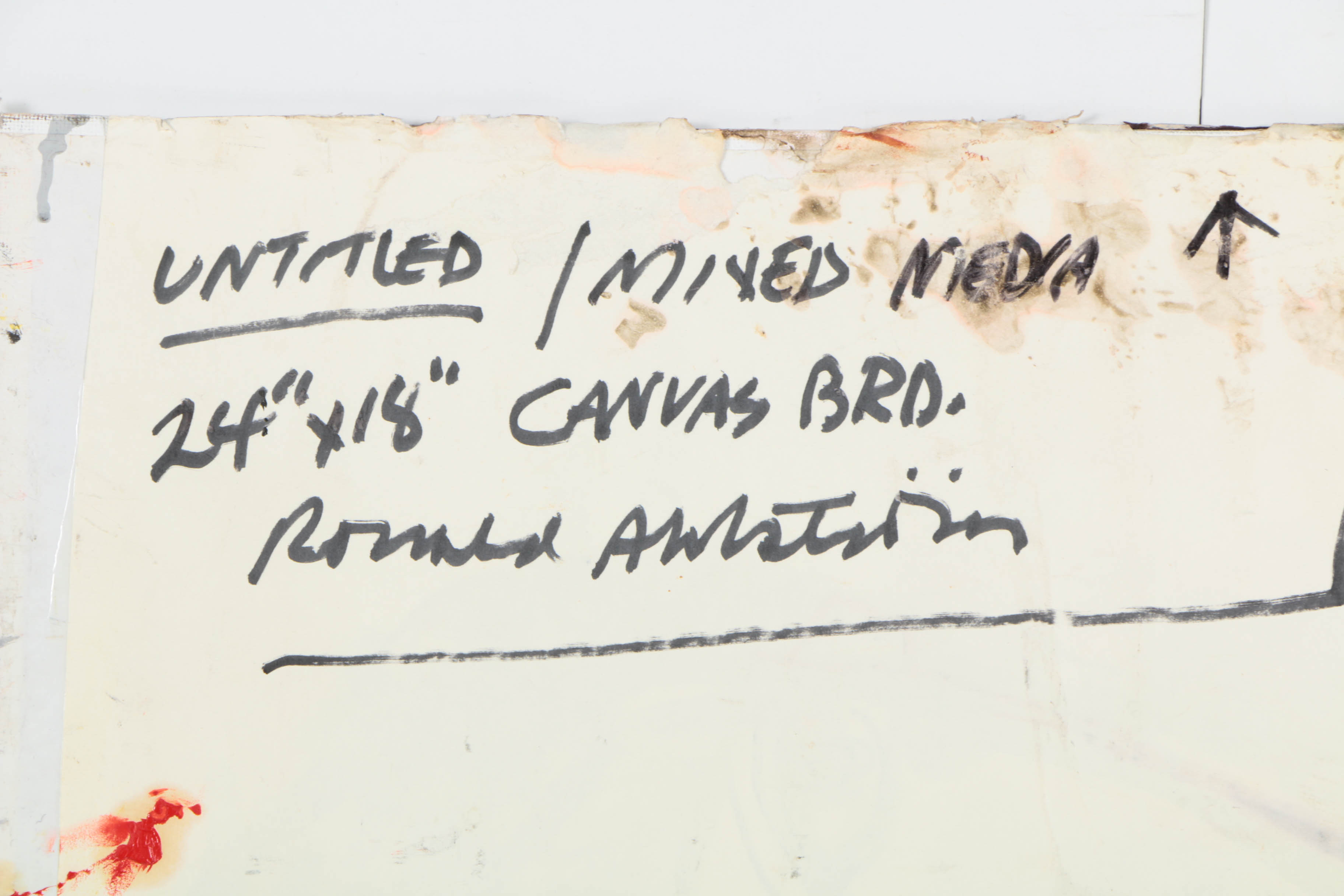 Collection of Ronald Ahlström Abstract Mixed Media Compositions on Canvas Boards