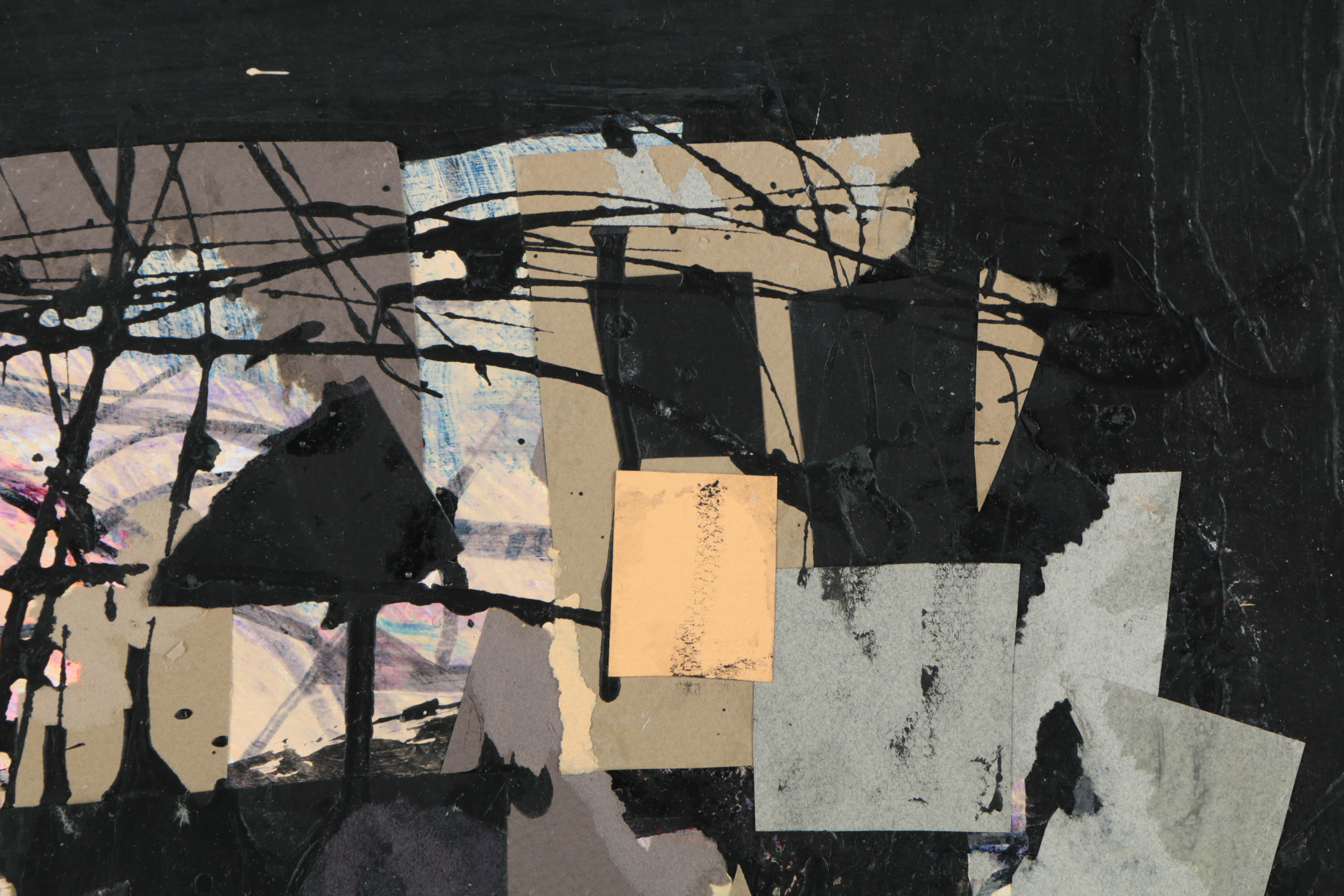 Collection of Ronald Ahlström Abstract Mixed Media Compositions on Canvas Boards