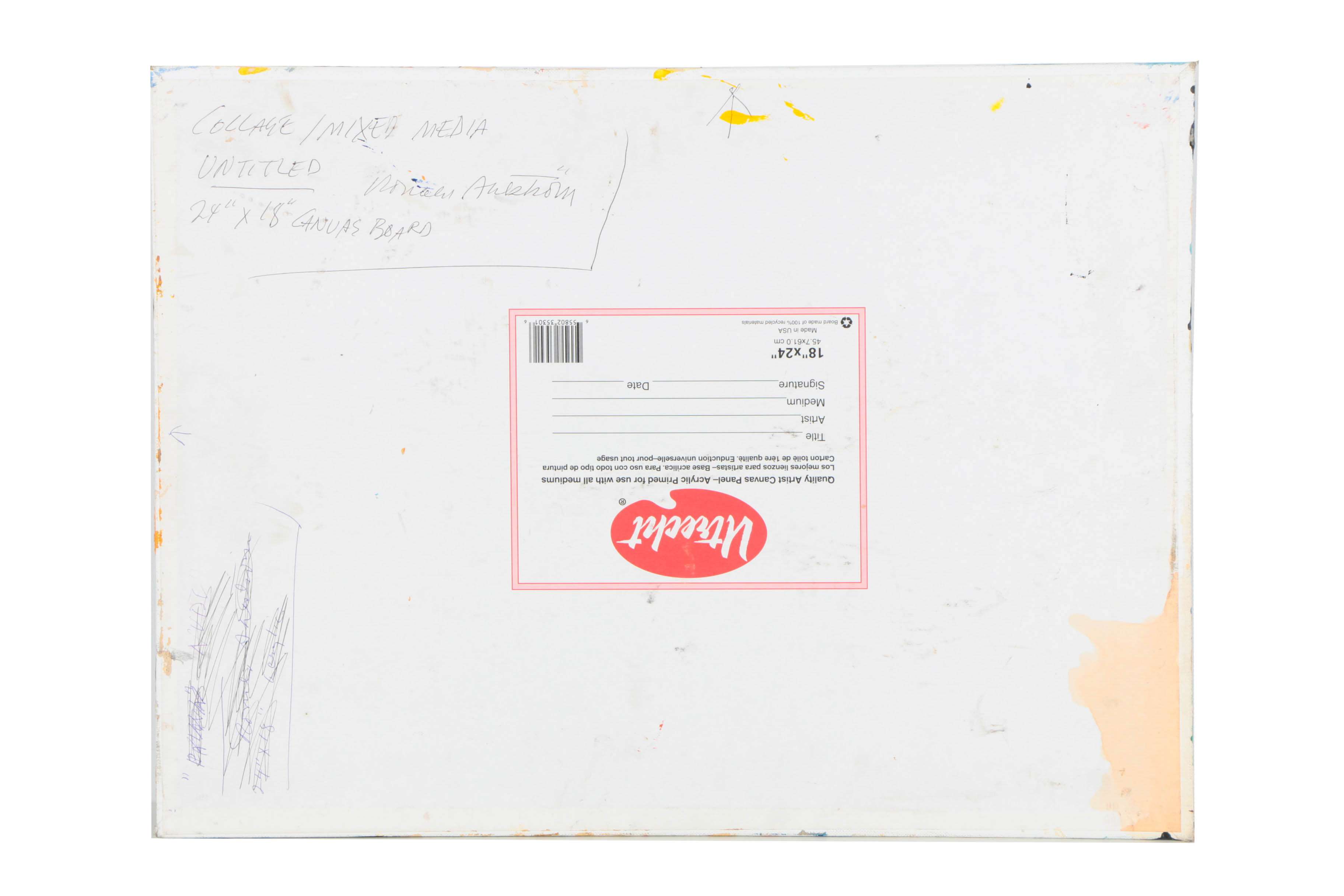 Collection of Ronald Ahlström Abstract Mixed Media Compositions on Canvas Boards