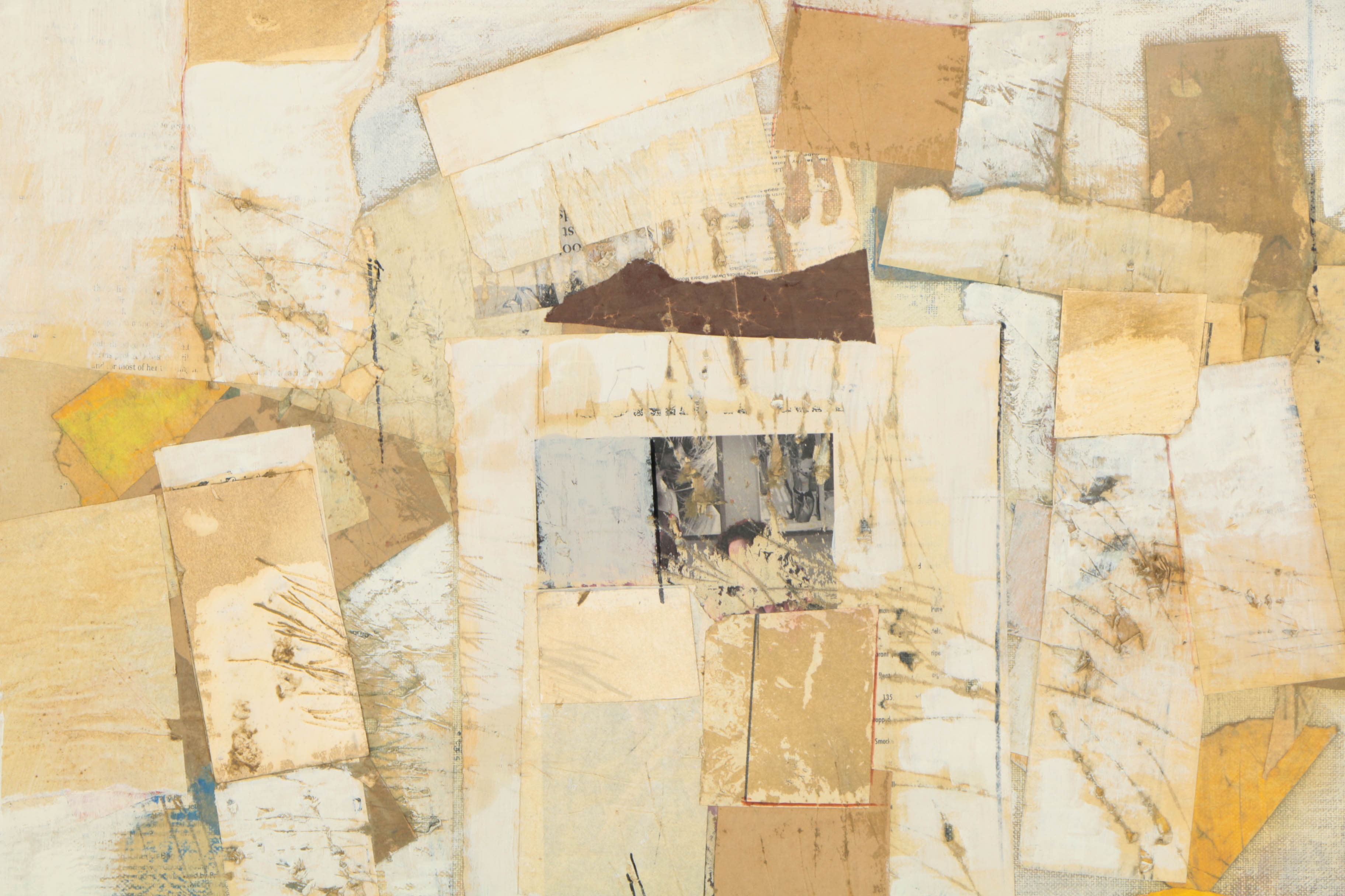 Collection of Ronald Ahlström Abstract Mixed Media Compositions on Canvas Boards