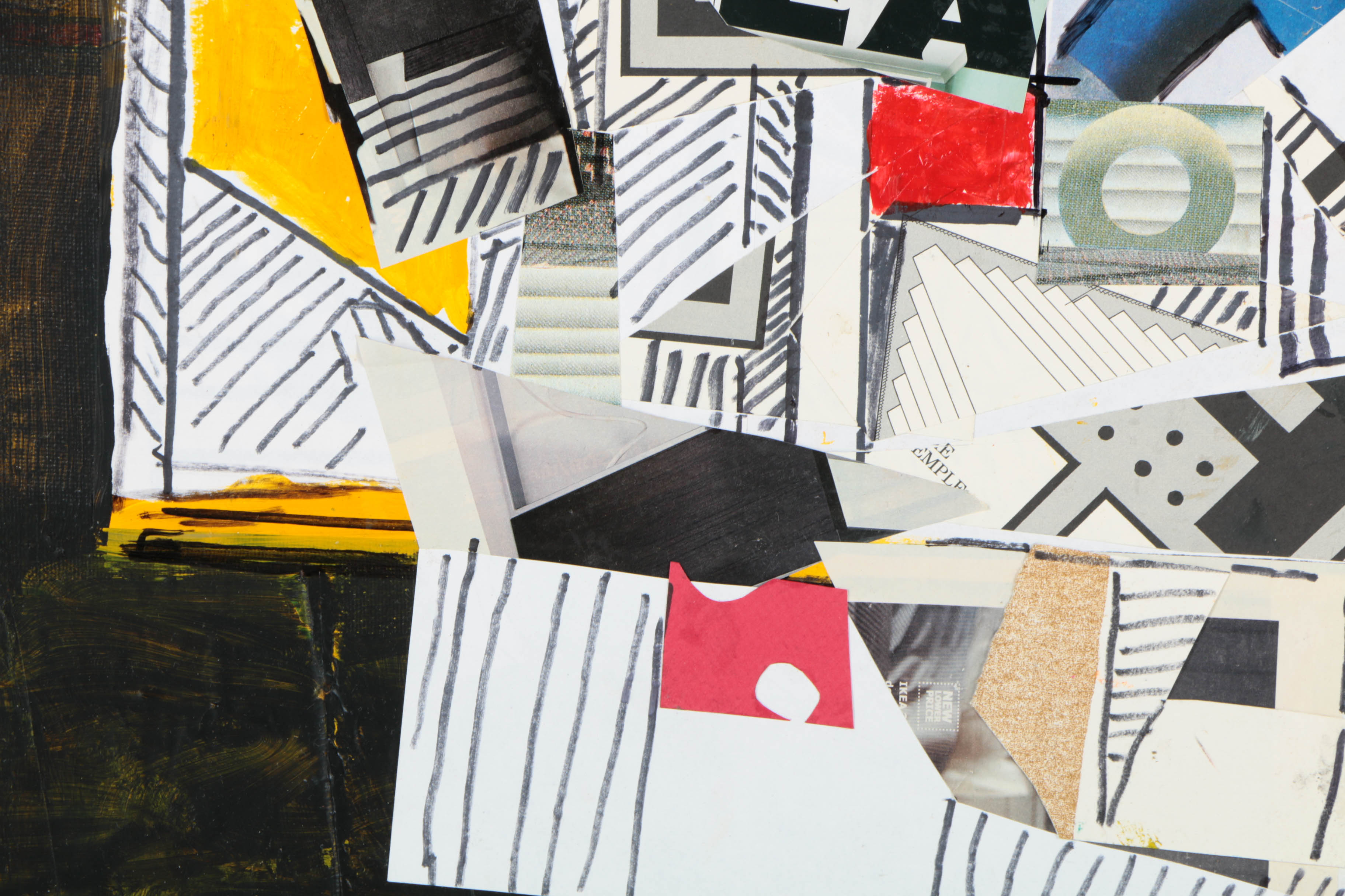 Collection of Ronald Ahlström Abstract Mixed Media Compositions on Canvas Boards