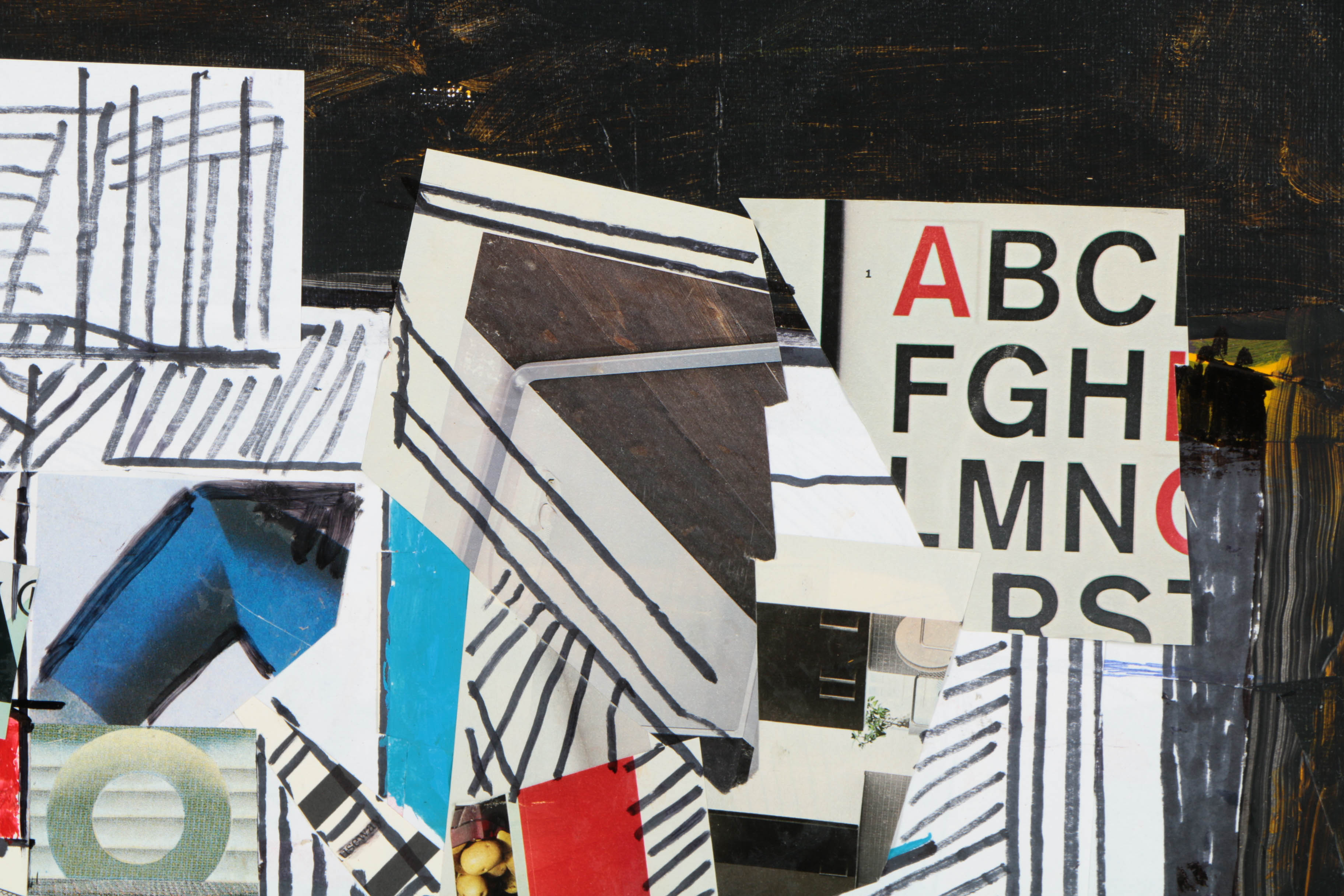 Collection of Ronald Ahlström Abstract Mixed Media Compositions on Canvas Boards