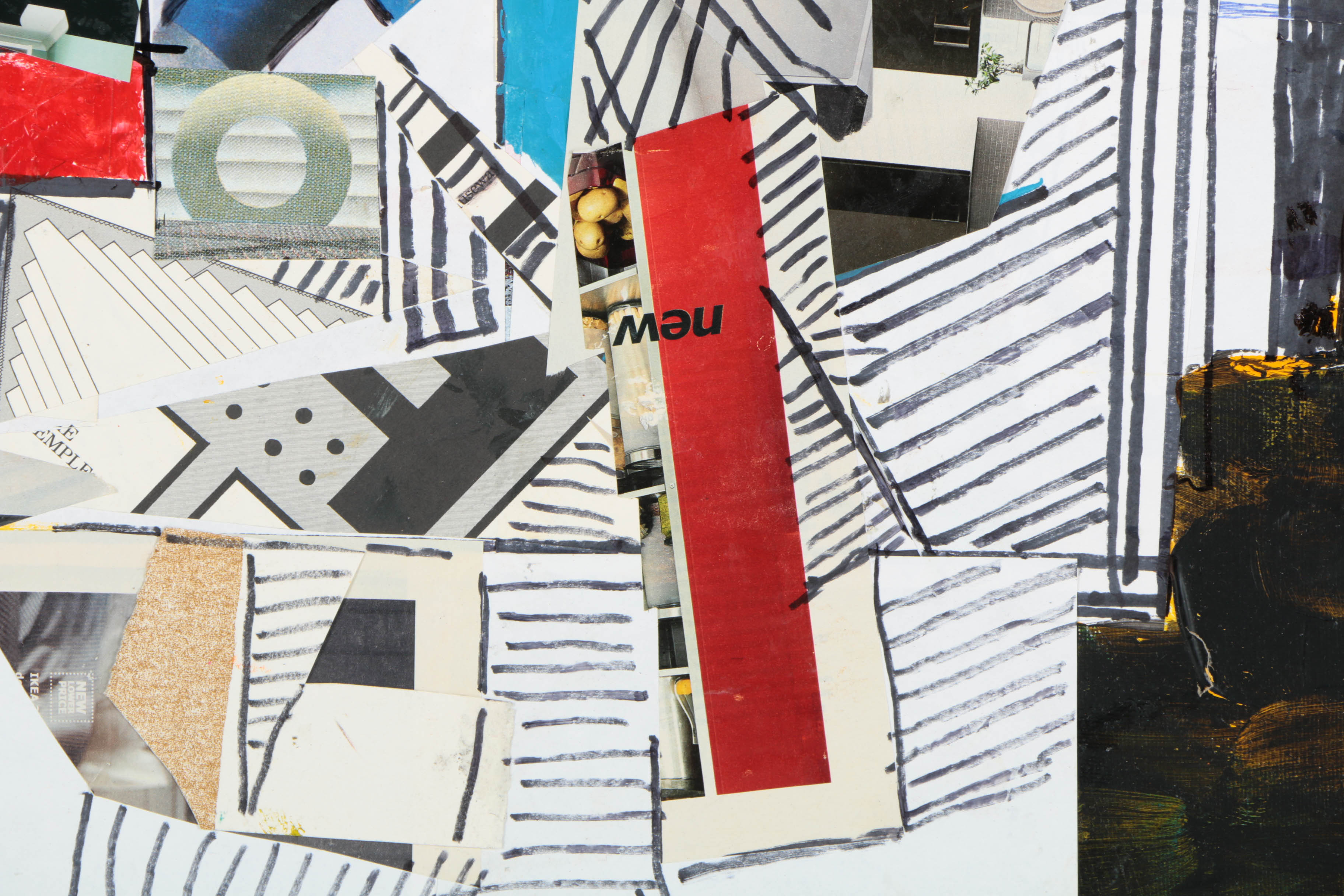 Collection of Ronald Ahlström Abstract Mixed Media Compositions on Canvas Boards