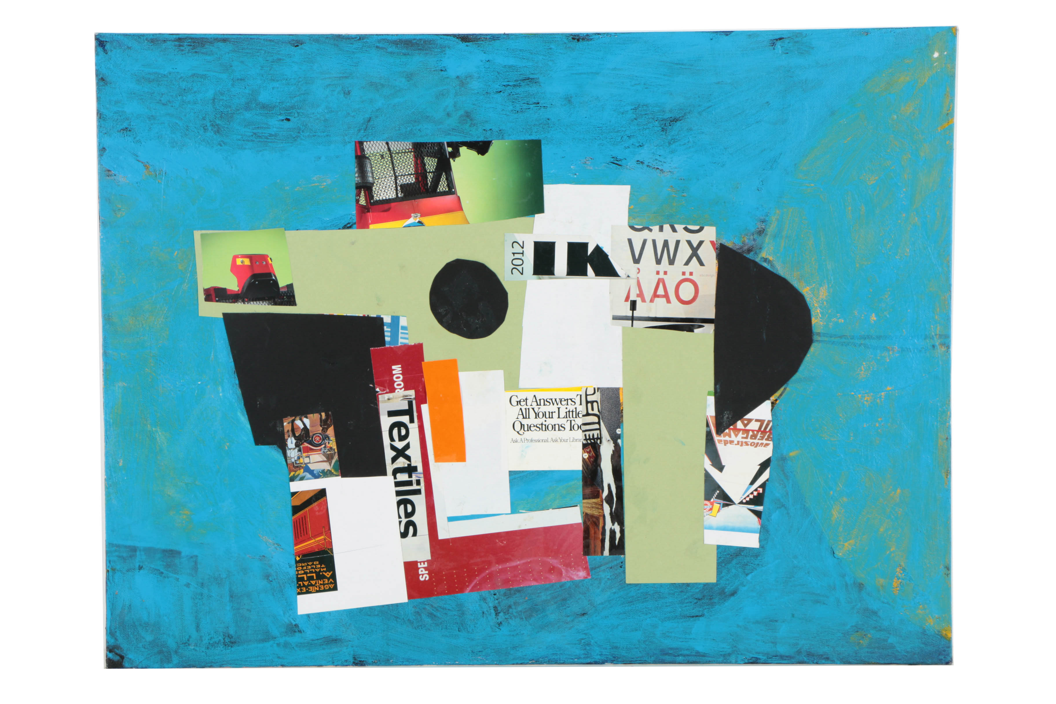 Collection of Ronald Ahlström Abstract Mixed Media Compositions on Canvas Boards