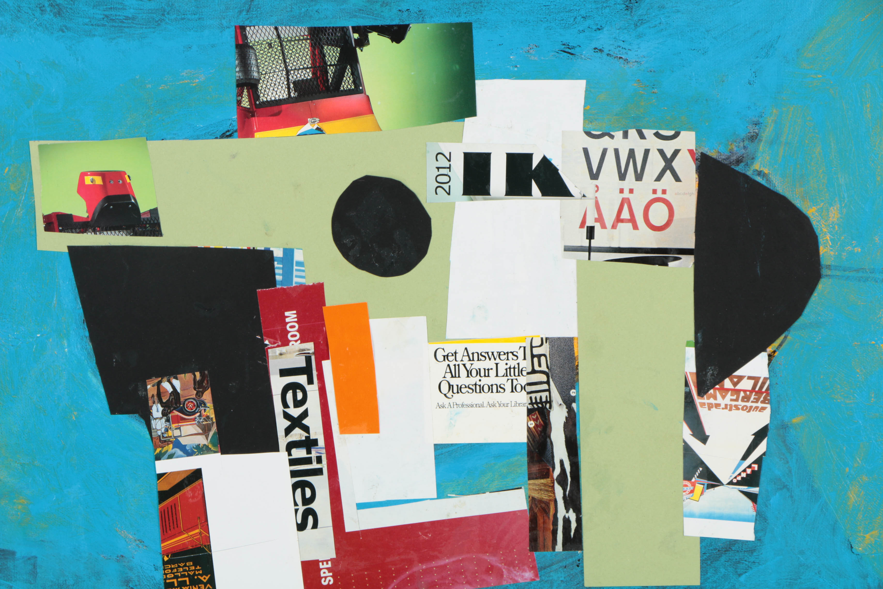 Collection of Ronald Ahlström Abstract Mixed Media Compositions on Canvas Boards