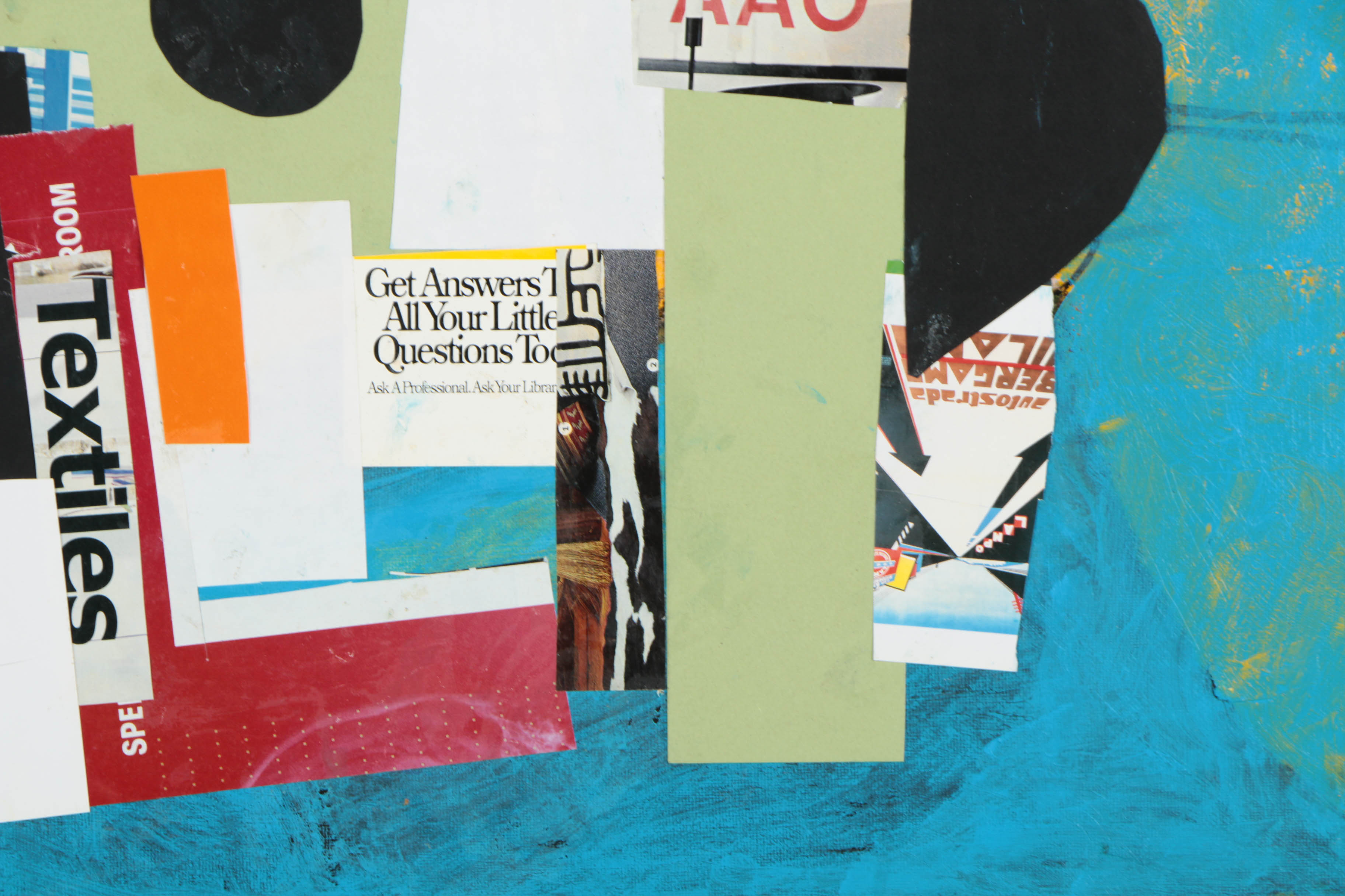 Collection of Ronald Ahlström Abstract Mixed Media Compositions on Canvas Boards