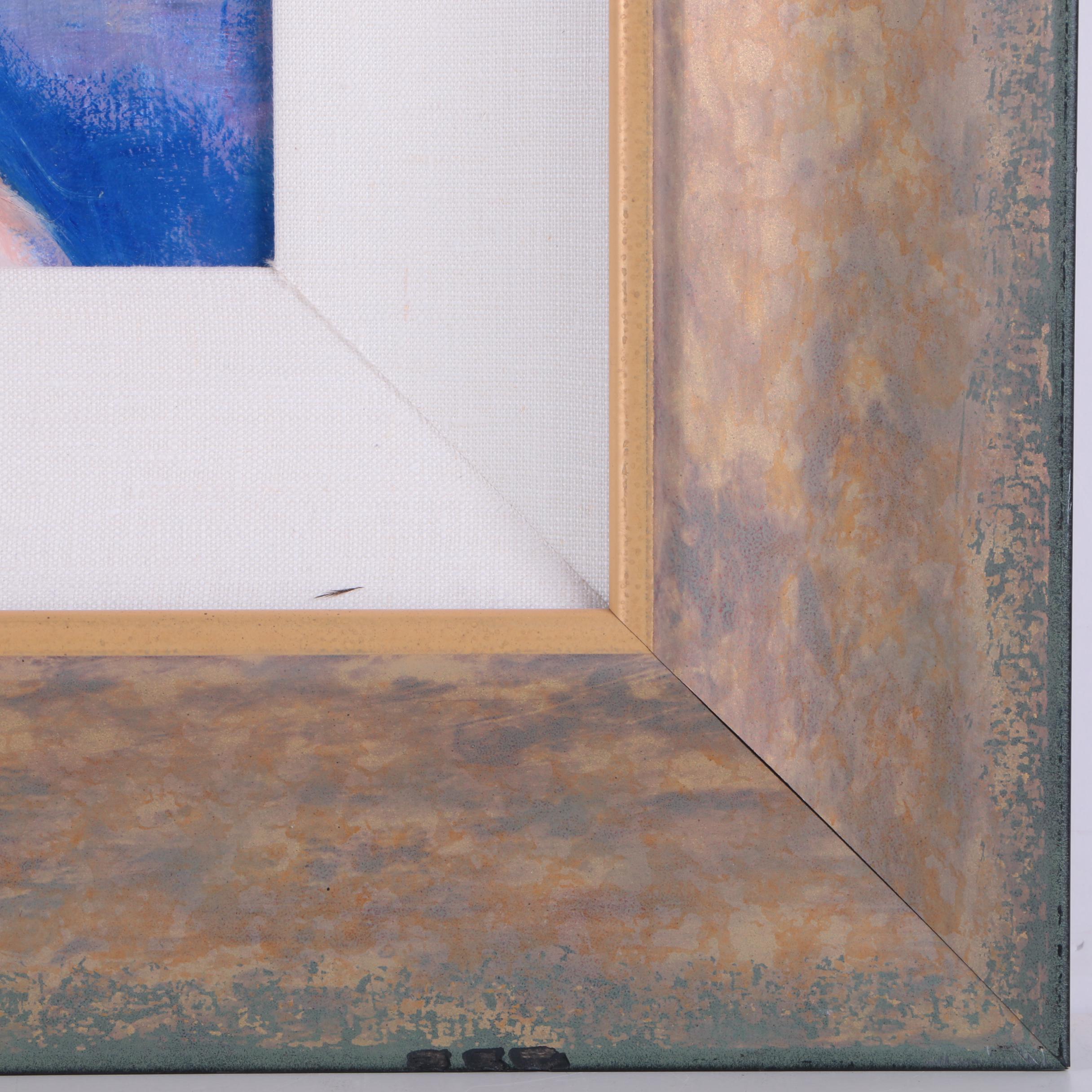 Galleher Oil Painting of a Woman "Nude in Pastel"