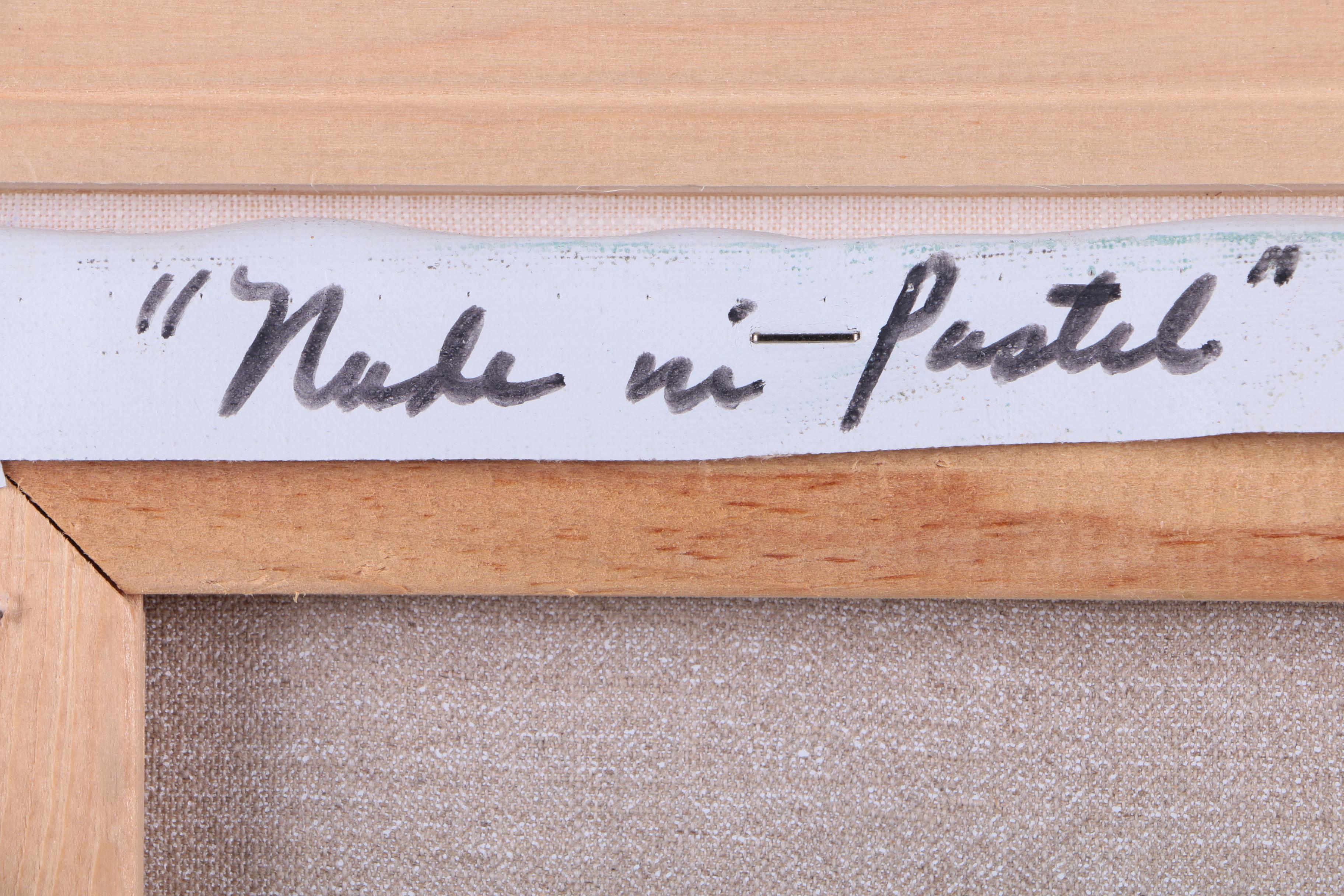 Galleher Oil Painting of a Woman "Nude in Pastel"